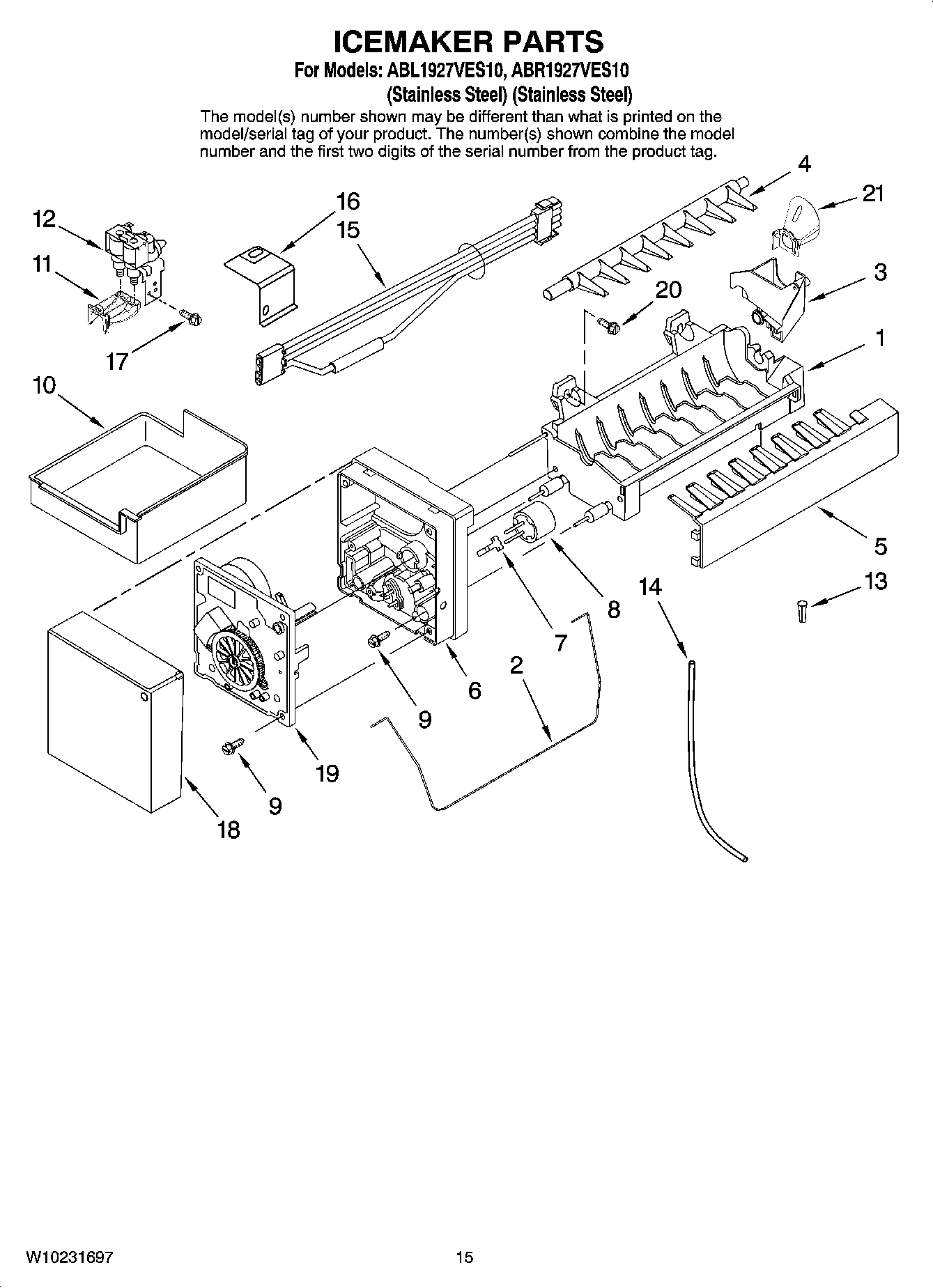 08 - ICEMAKER PARTS, OPTIONAL PARTS (NOT INCLUDED)