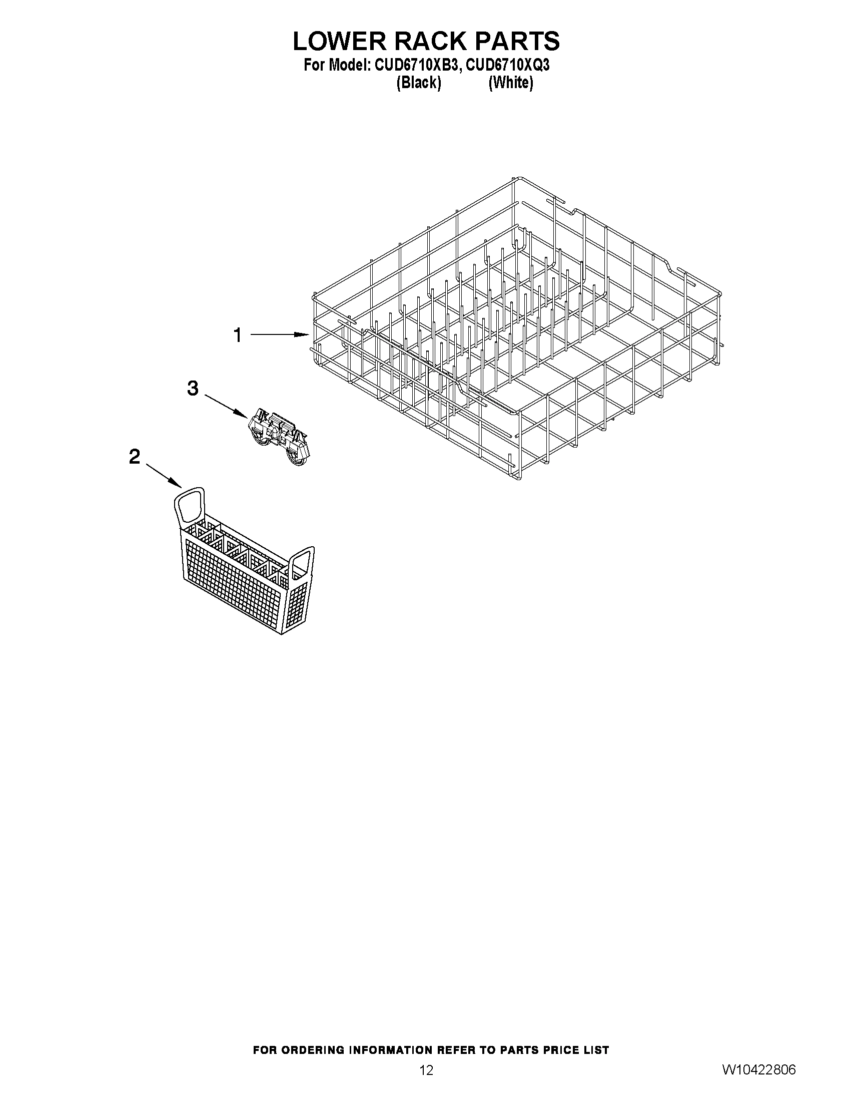 10 - LOWER RACK PARTS