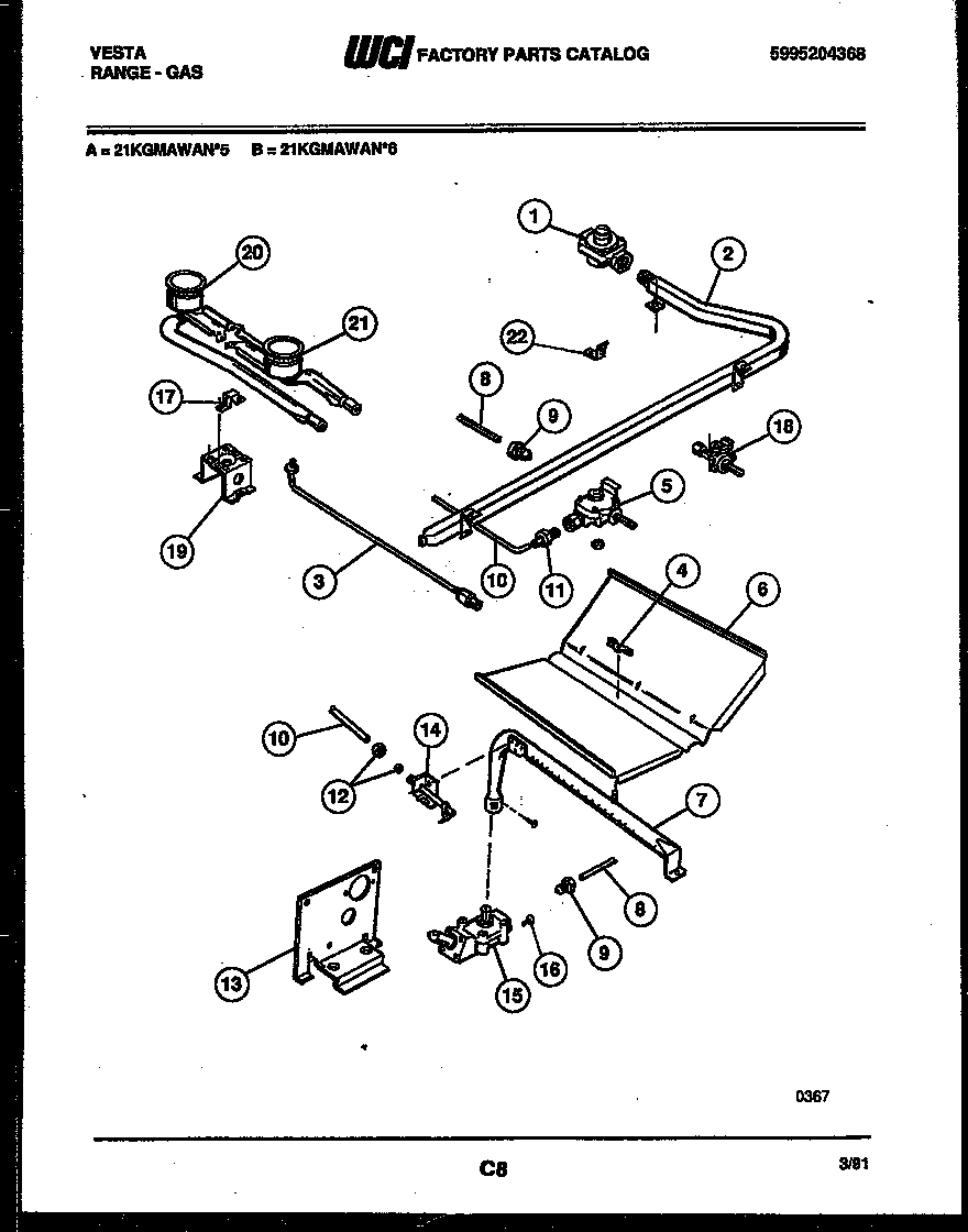 05 - BURNER, MANIFOLD AND GAS CONTROL