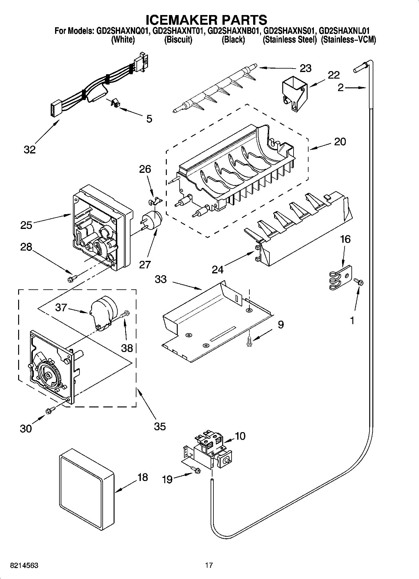 10 - ICEMAKER PARTS