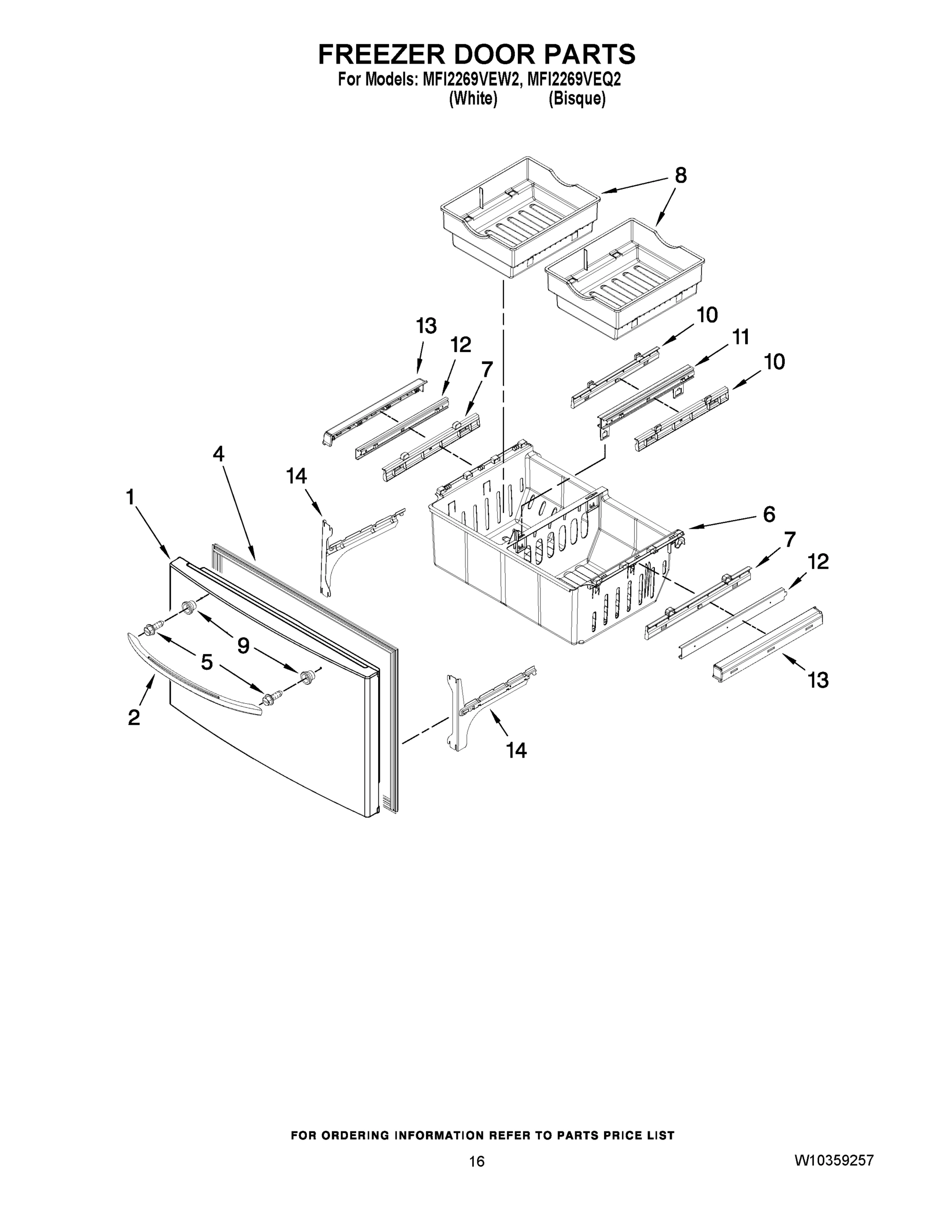 09 - FREEZER DOOR PARTS