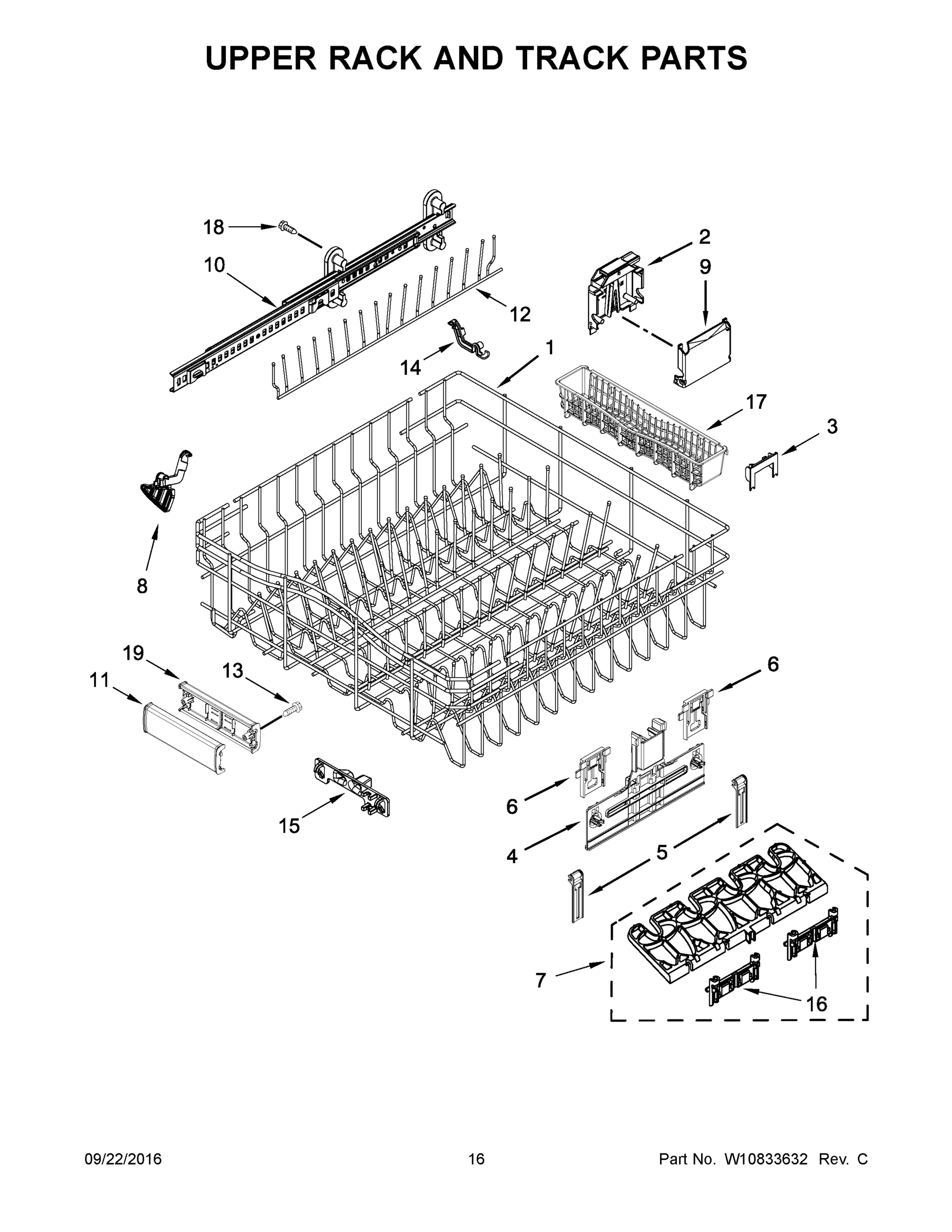 09 - UPPER RACK AND TRACK PARTS