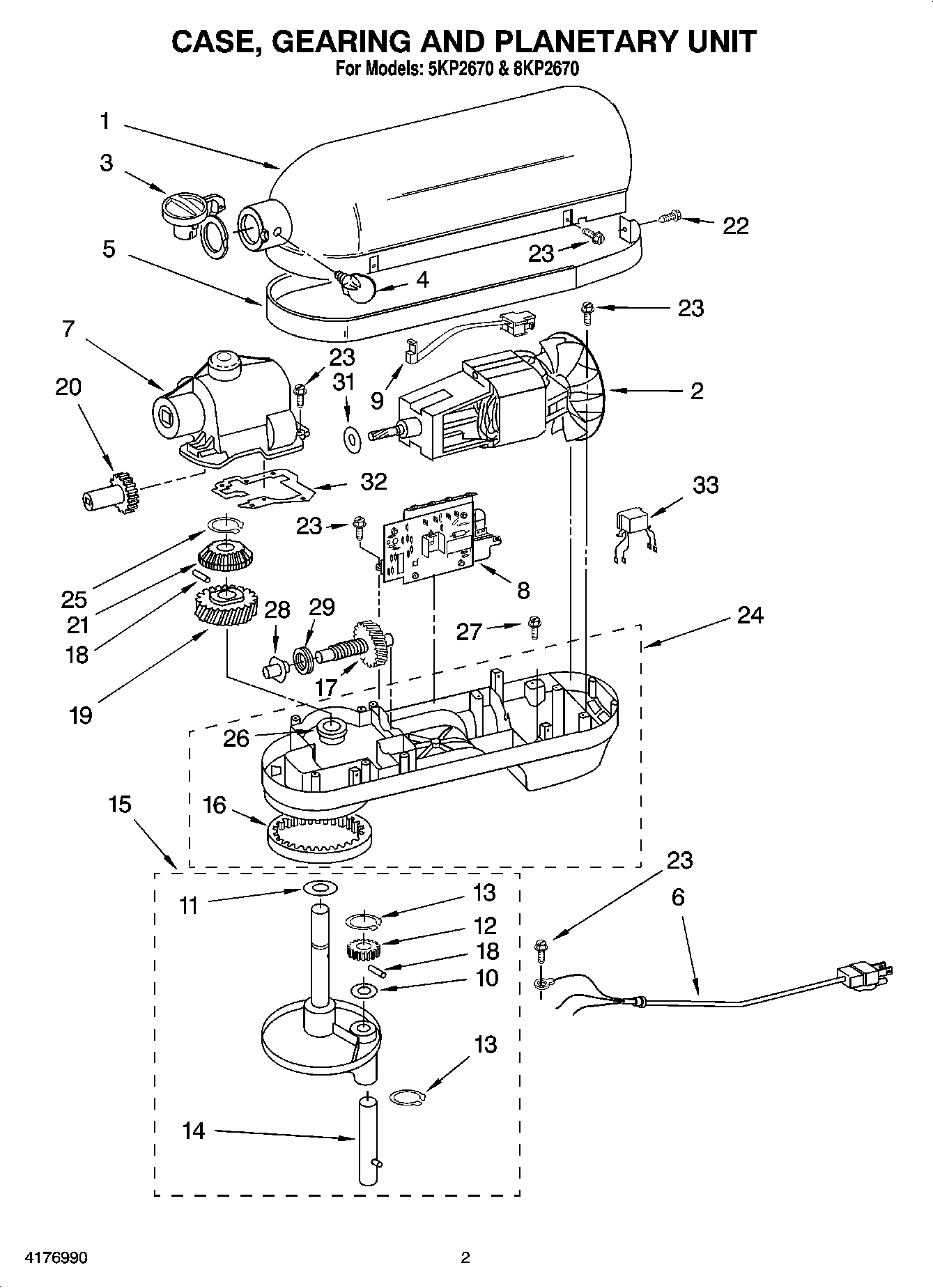 01 - CASE, GEARING AND PLANETARY UNIT