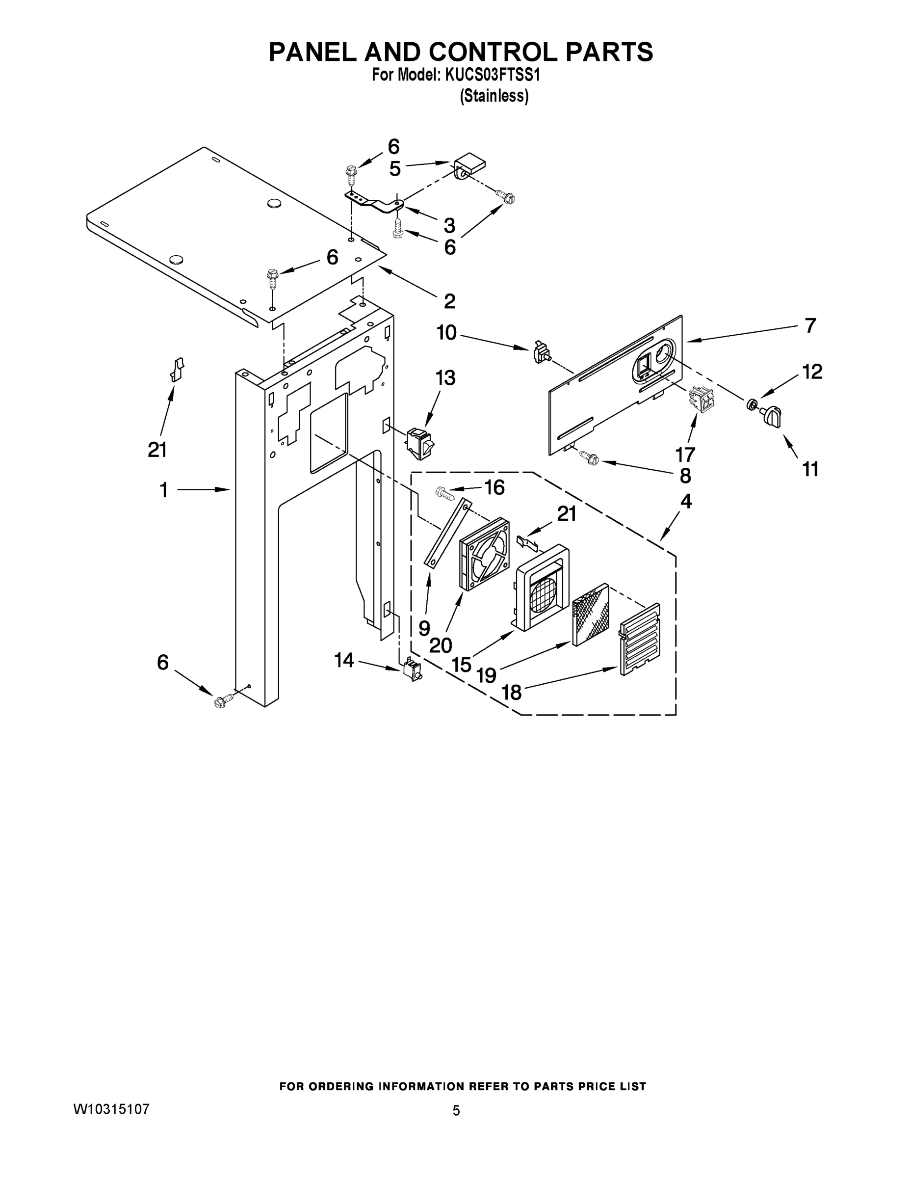 05 - PANEL AND CONTROL PARTS