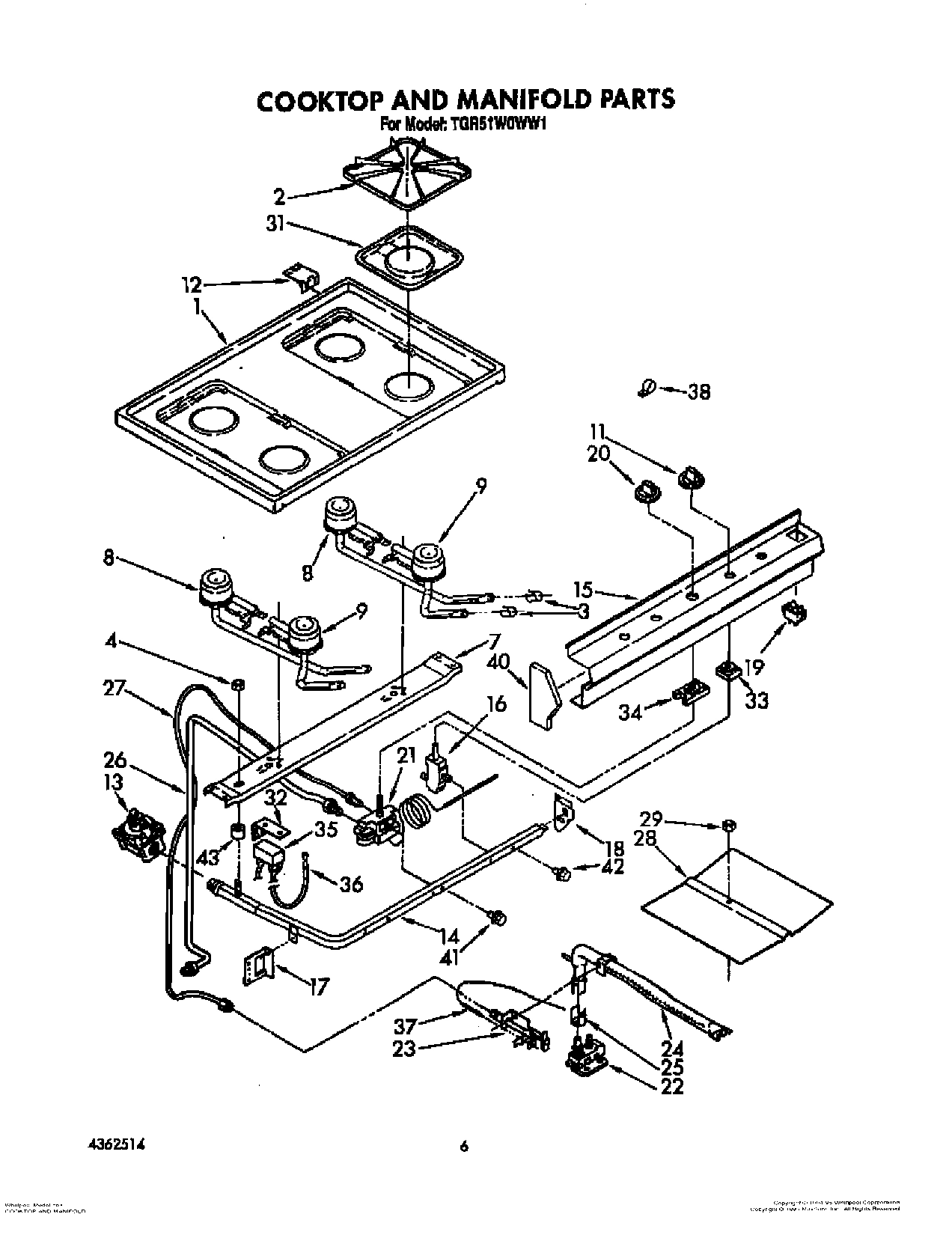 05 - COOKTOP AND MANIFOLD, LIT/OPTIONAL
