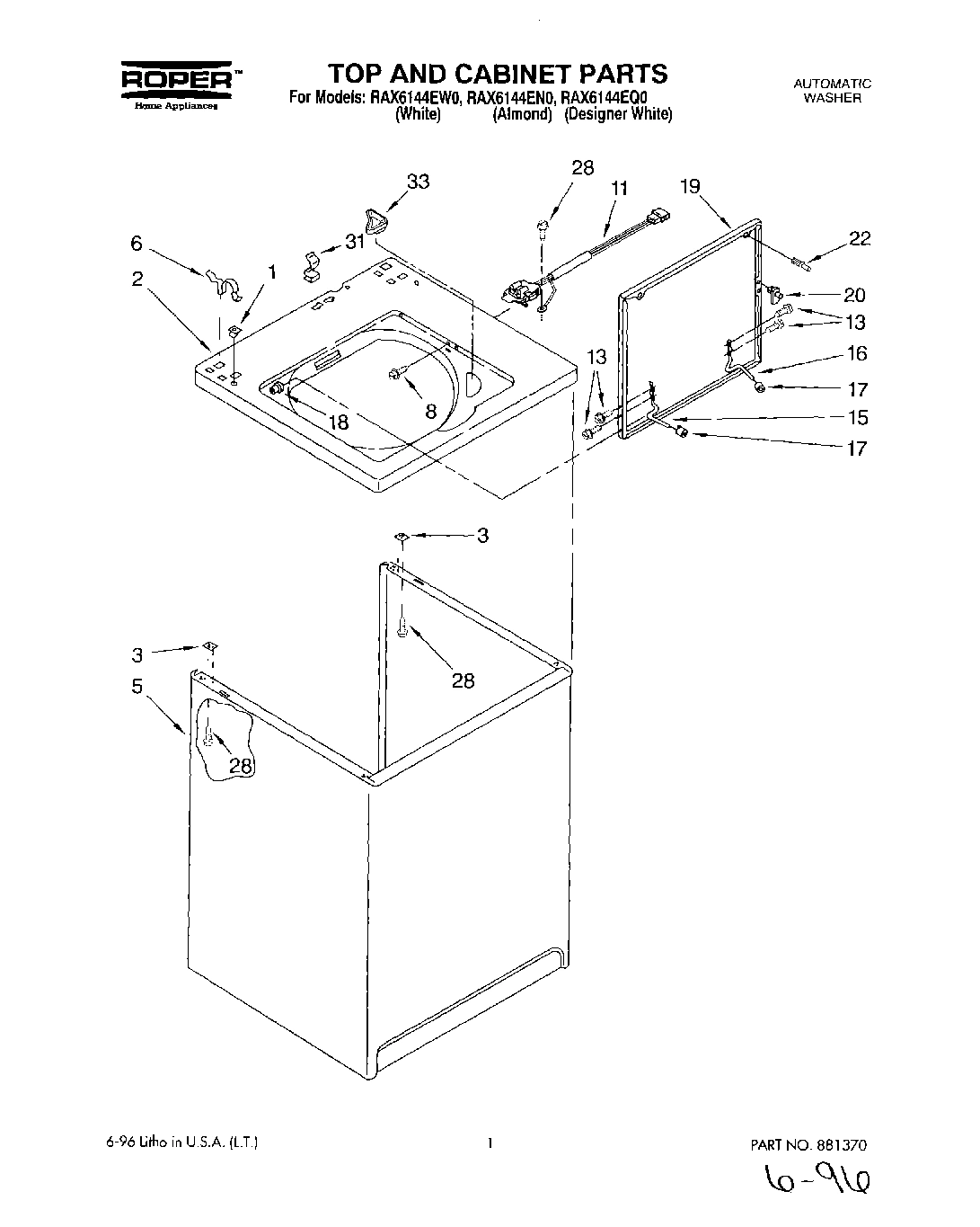 01 - TOP AND CABINET