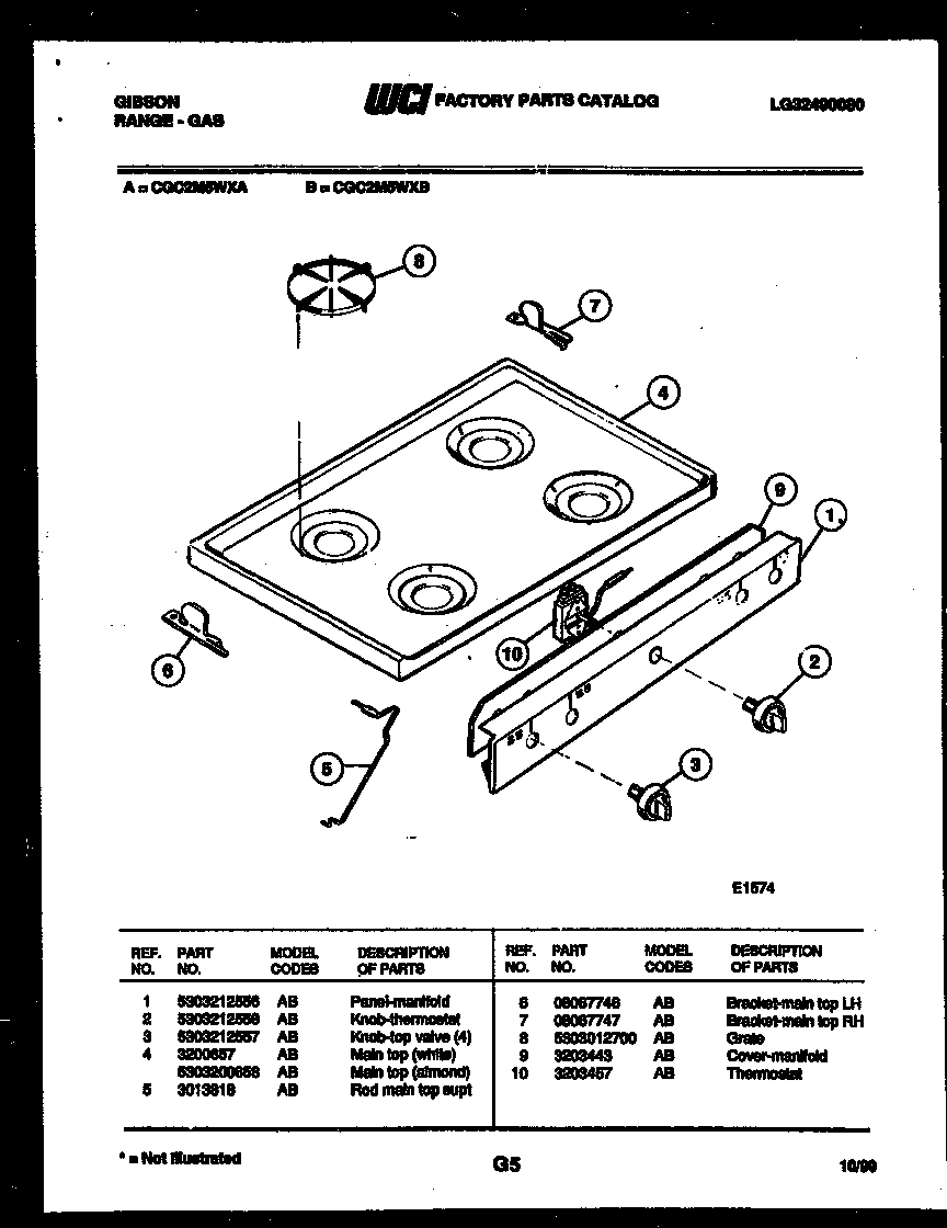 03 - COOKTOP PARTS