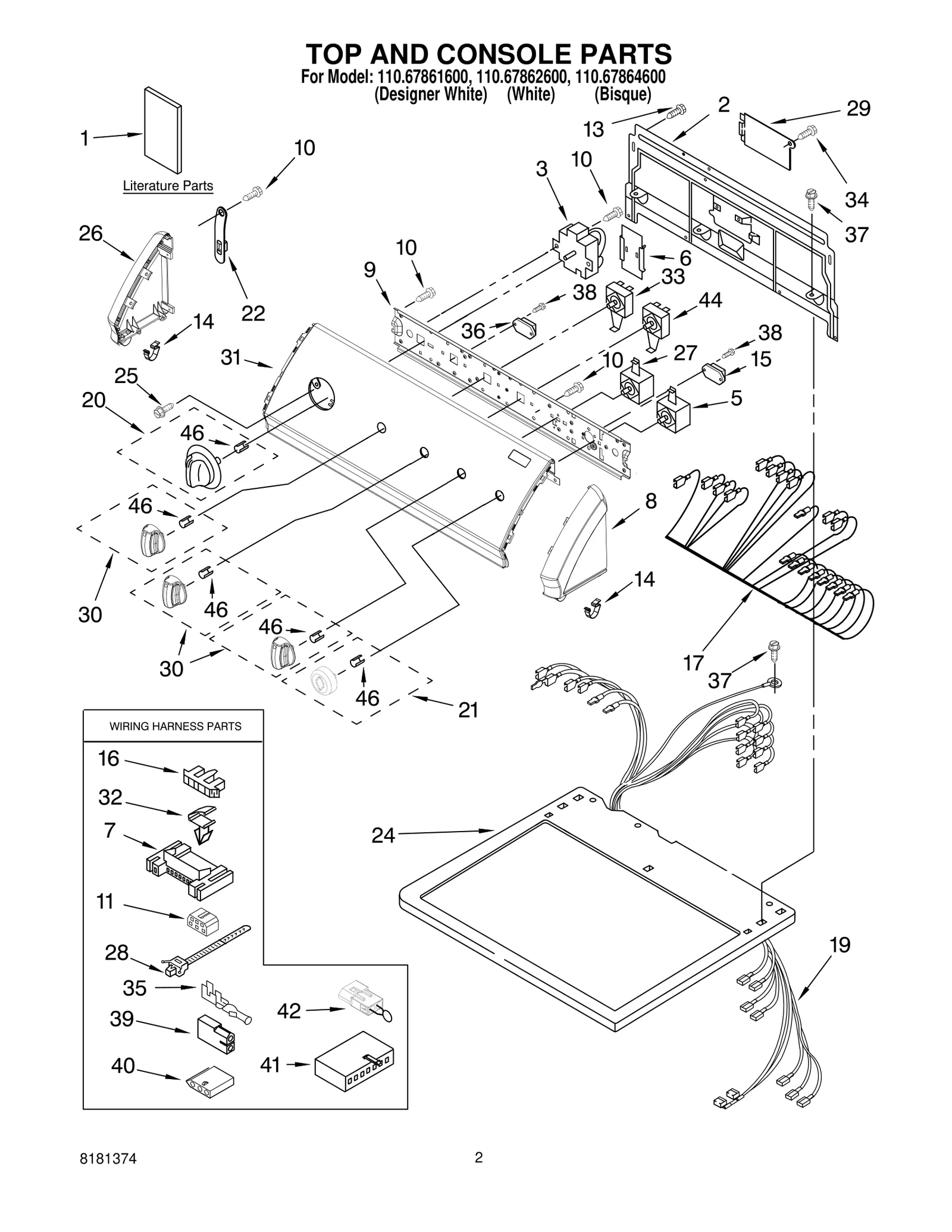 TOP AND CONSOLE PARTS