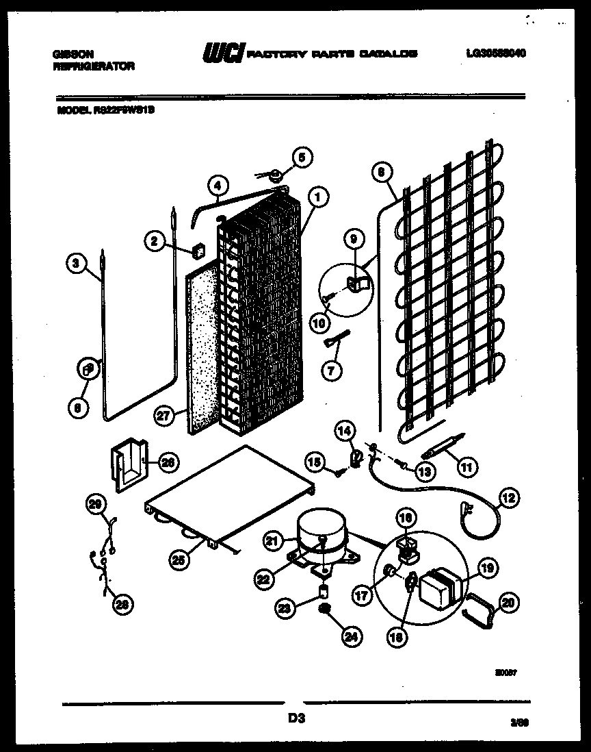10 - SYSTEM AND AUTOMATIC DEFROST PARTS
