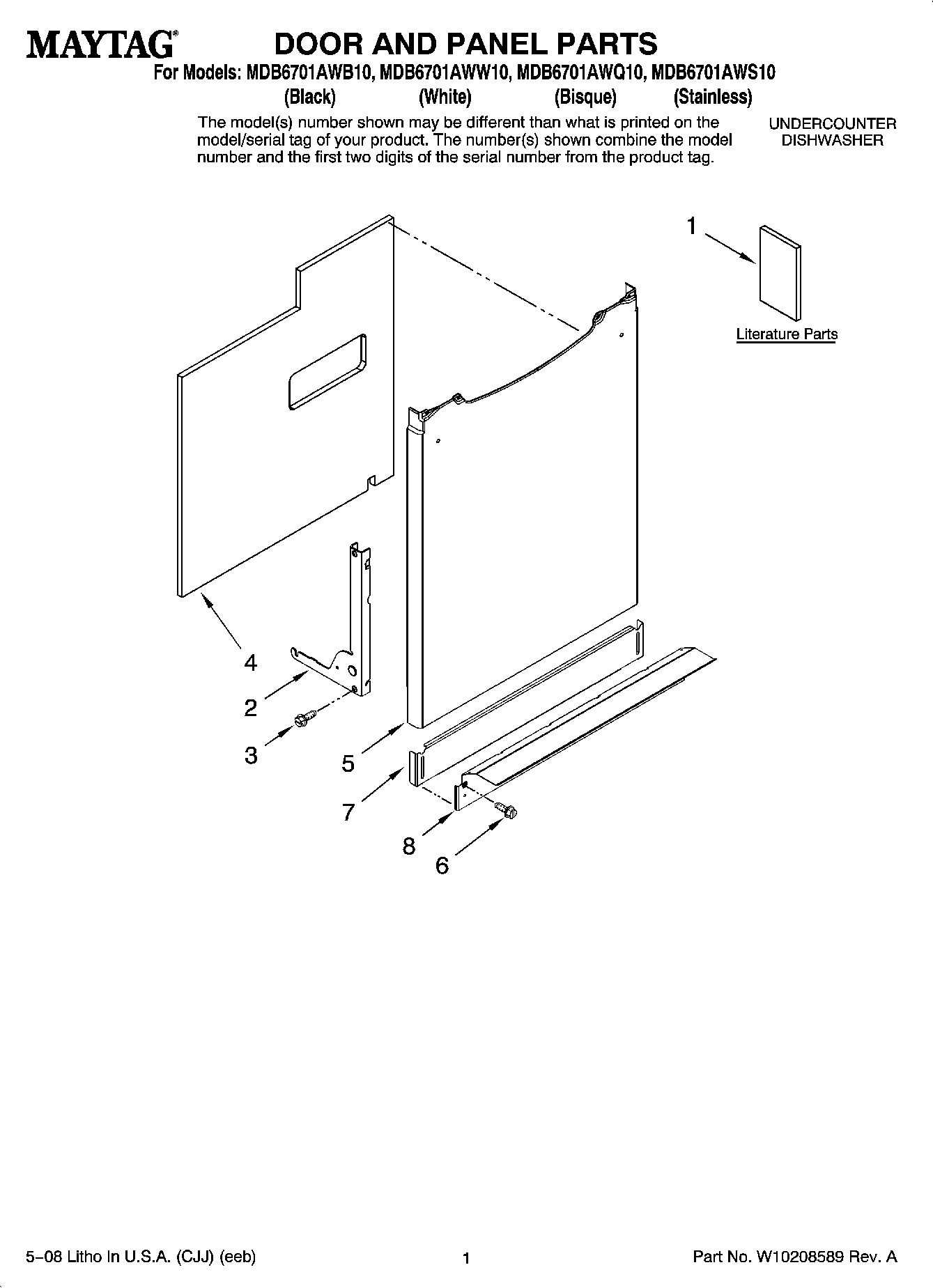 01 - DOOR AND PANEL PARTS