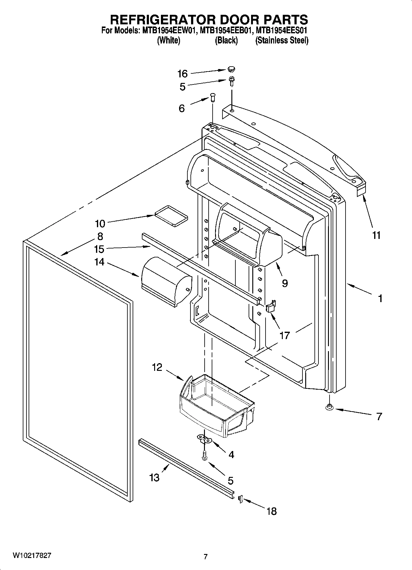 04 - REFRIGERATOR DOOR PARTS