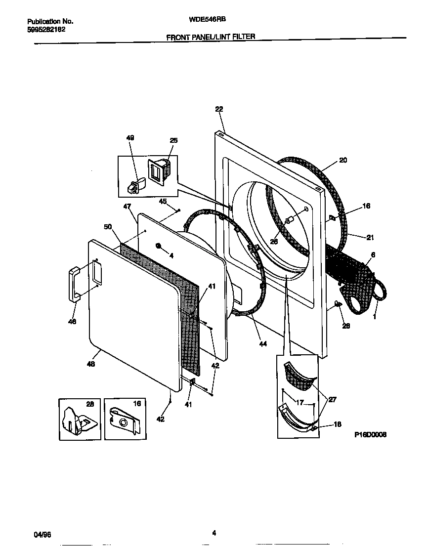 03 - FRONT PANEL/LINT FILTER