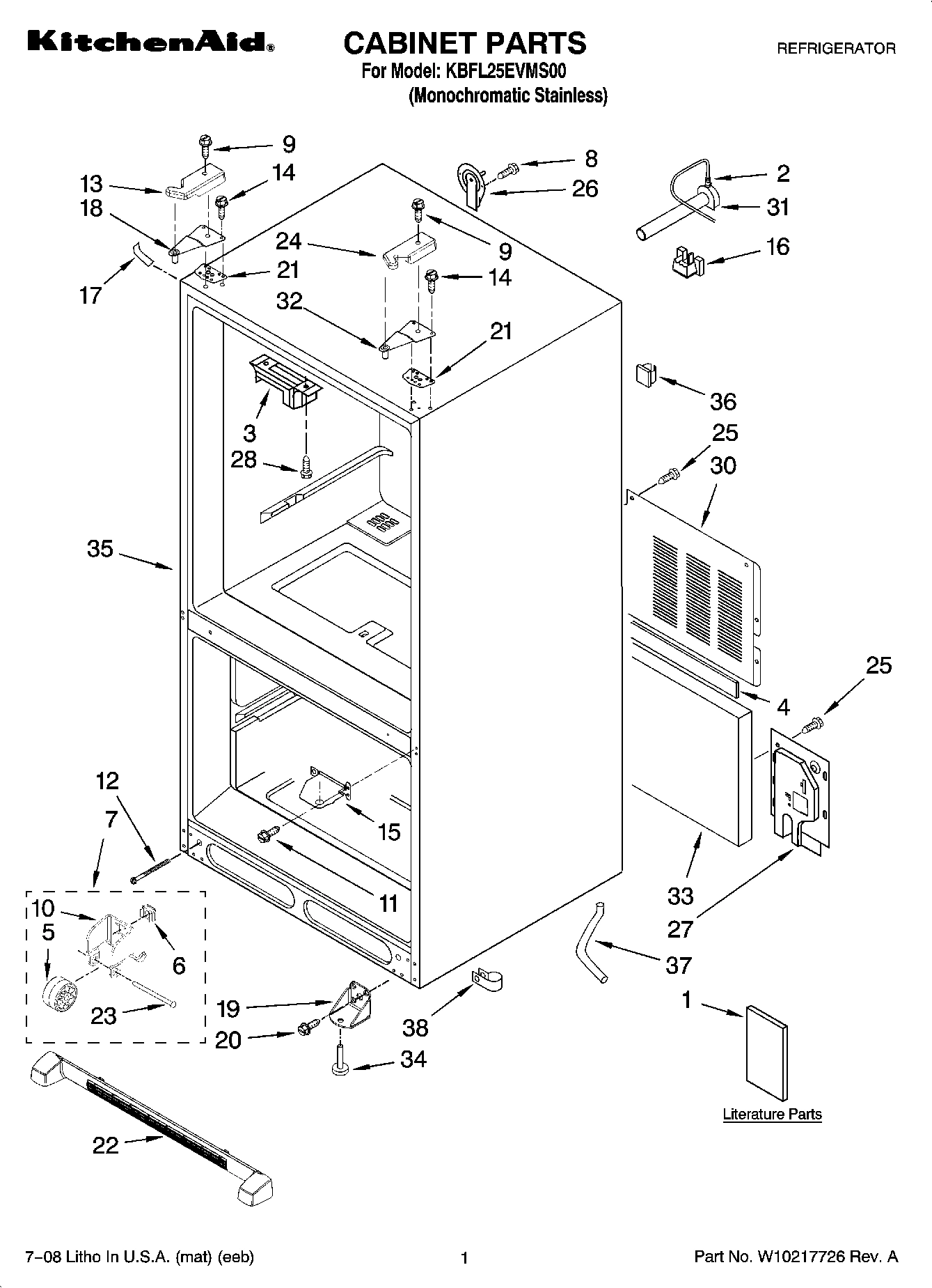 01 - CABINET PARTS