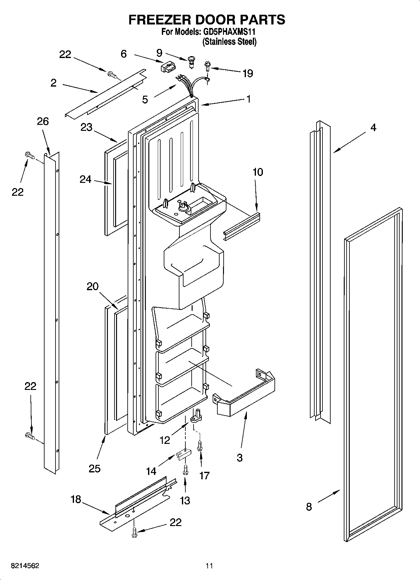 07 - FREEZER DOOR PARTS
