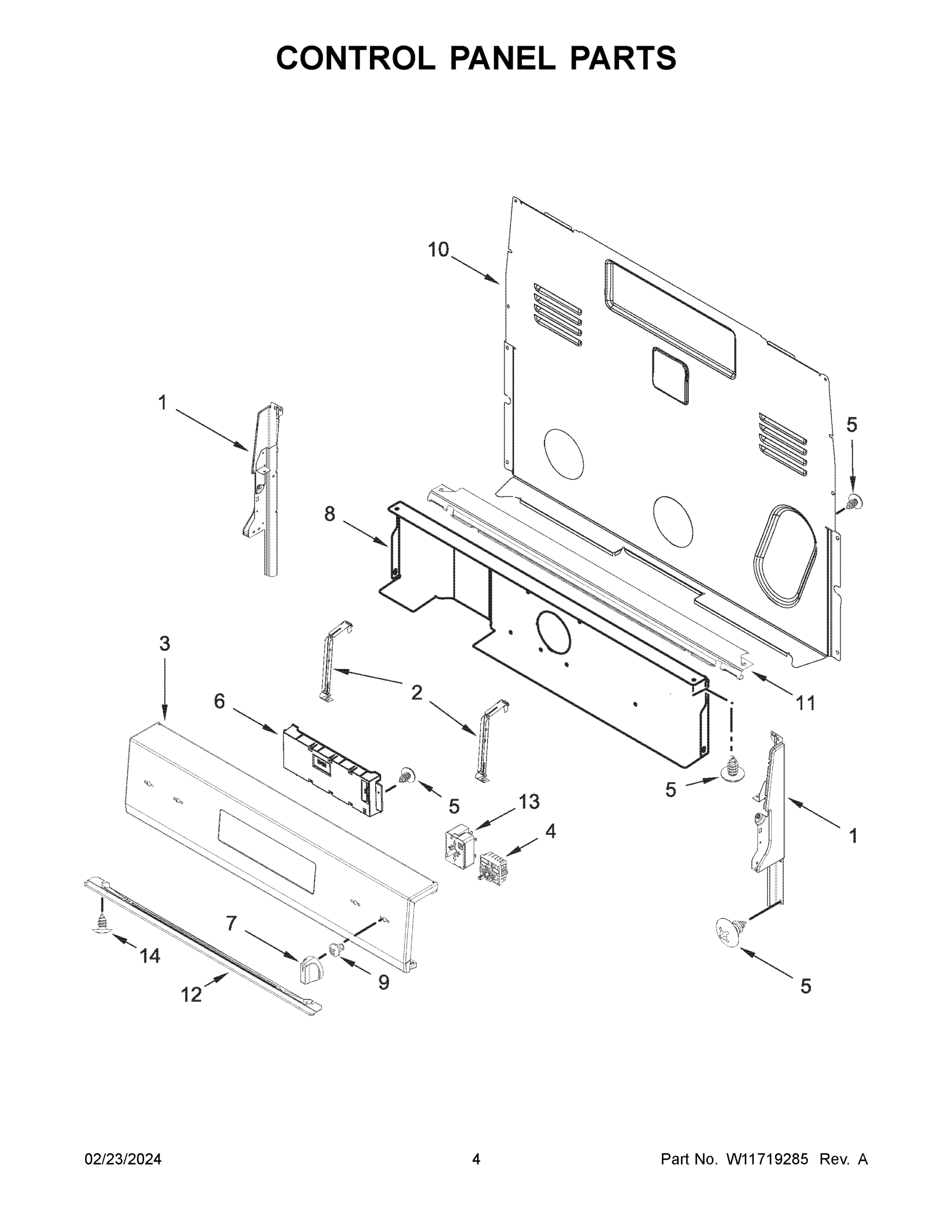 03 - CONTROL PANEL PARTS