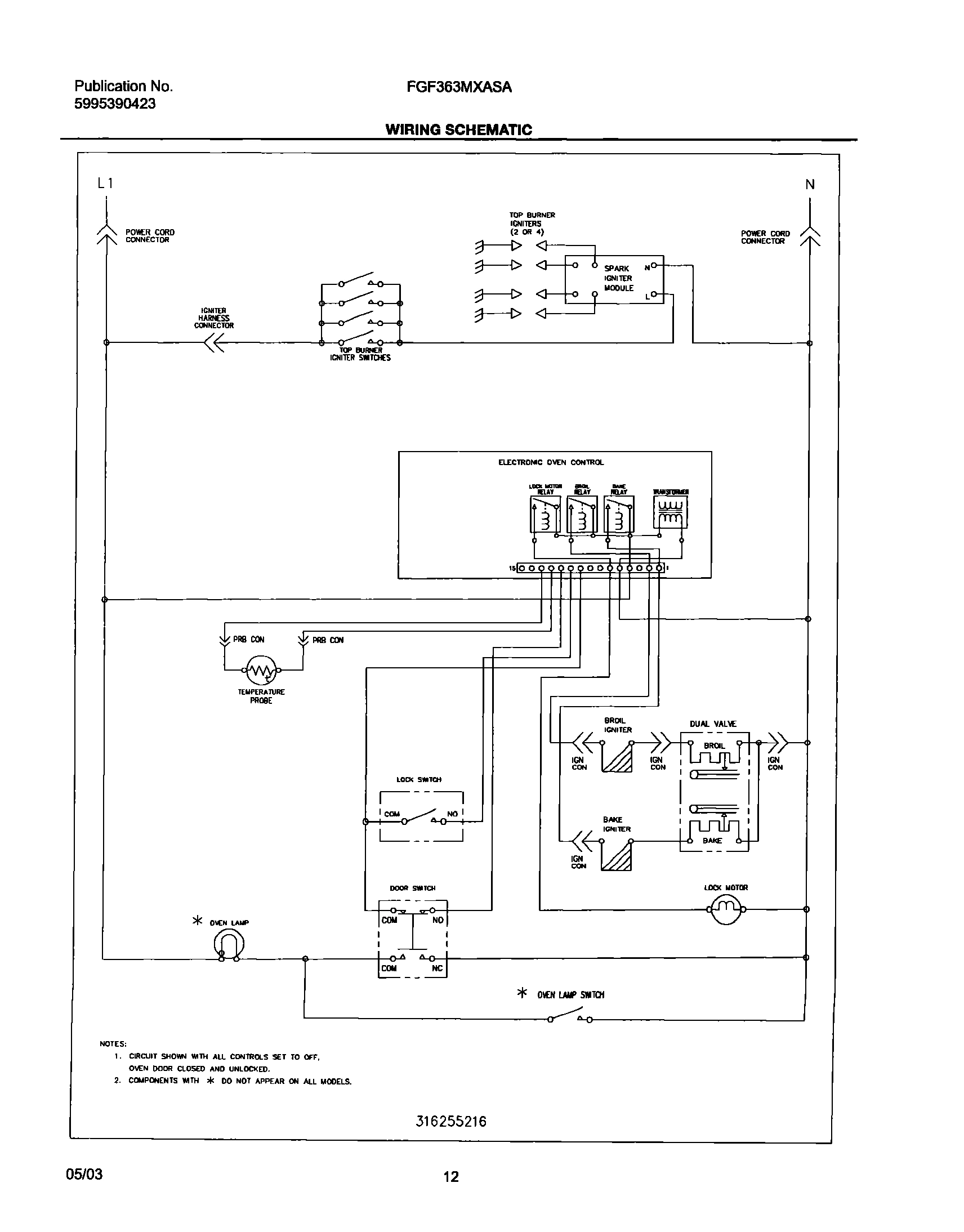 12 - WIRING SCHEMATIC