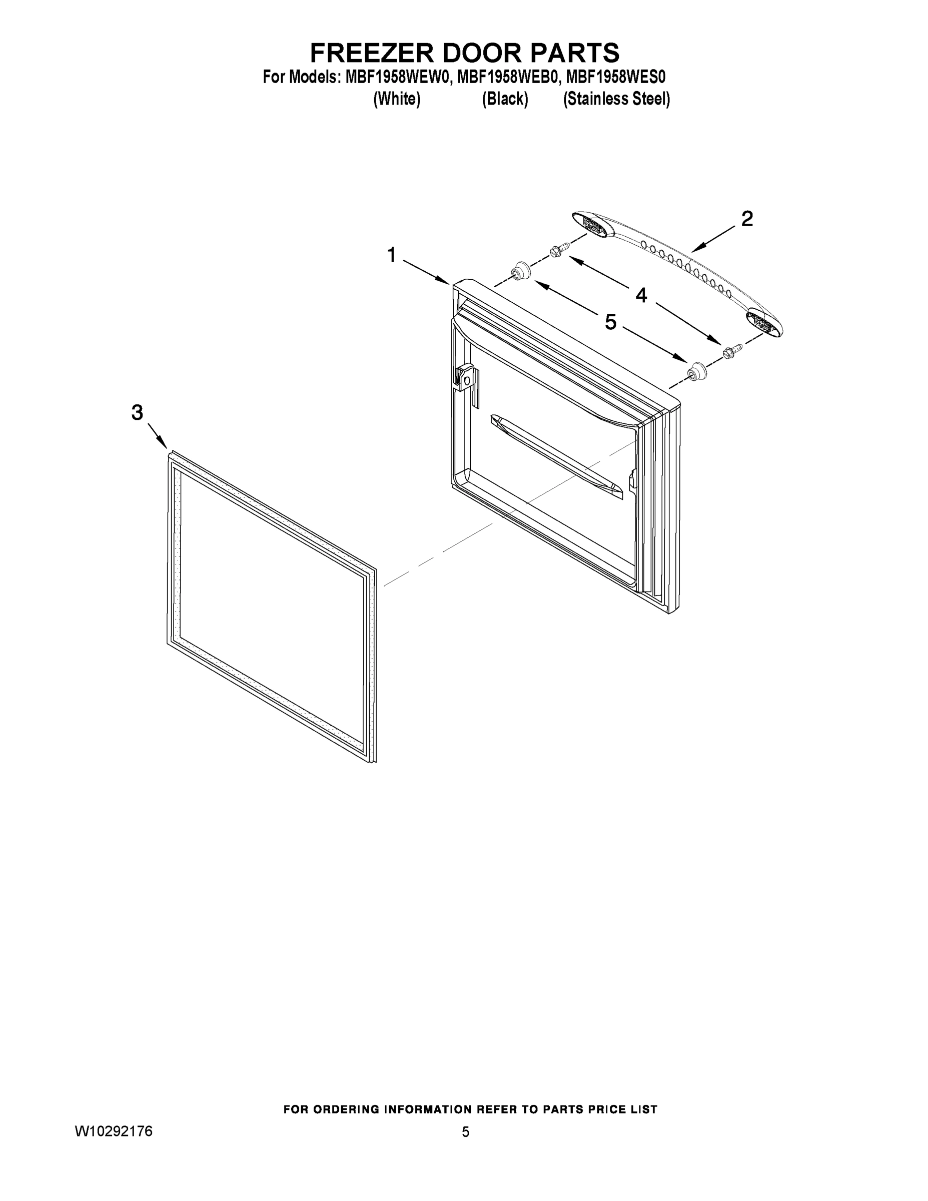 03 - FREEZER DOOR PARTS
