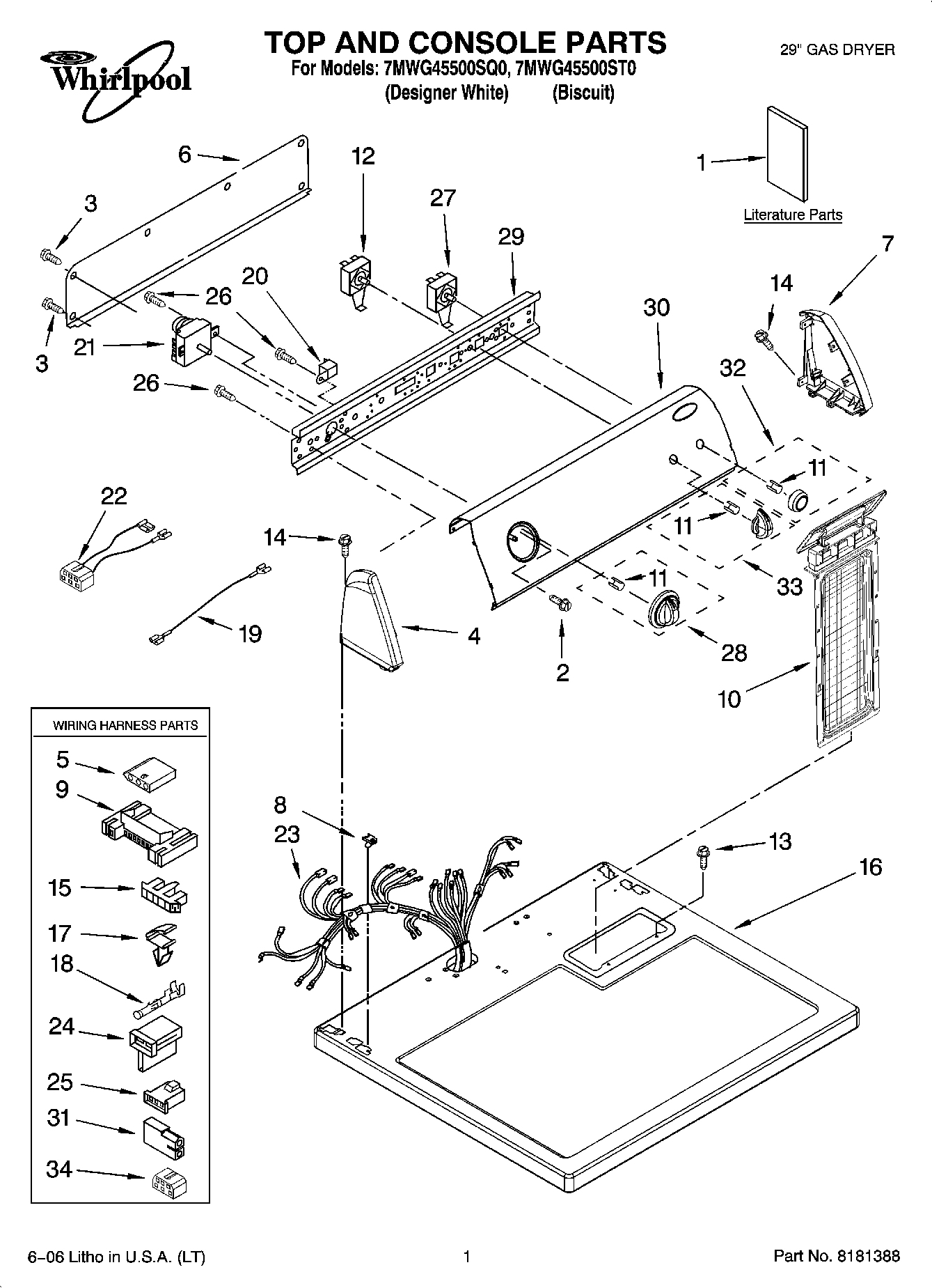 01 - TOP AND CONSOLE PARTS