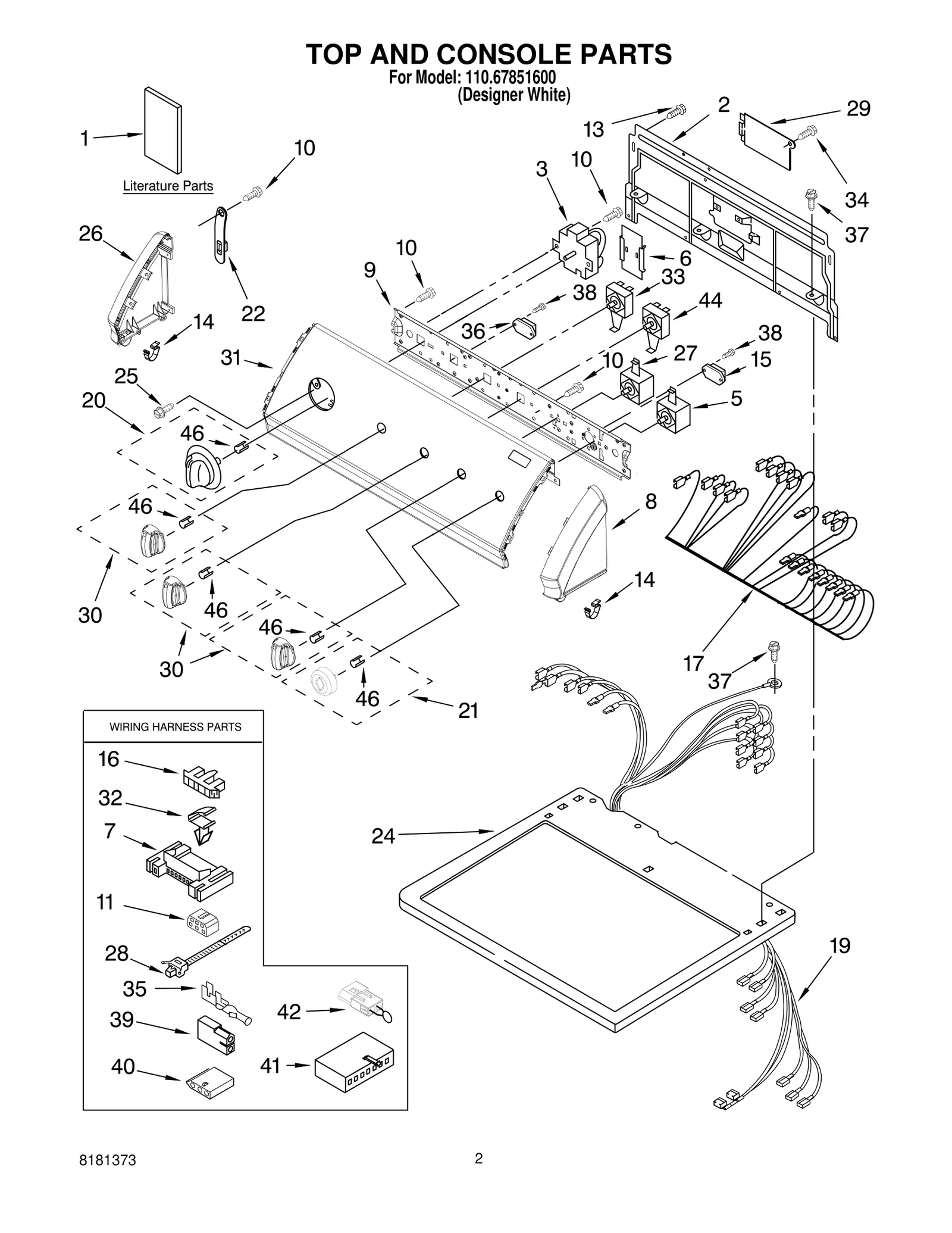 TOP AND CONSOLE PARTS