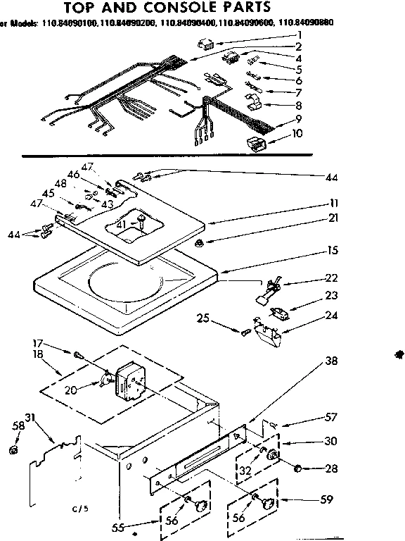 TOP AND CONSOLE PARTS