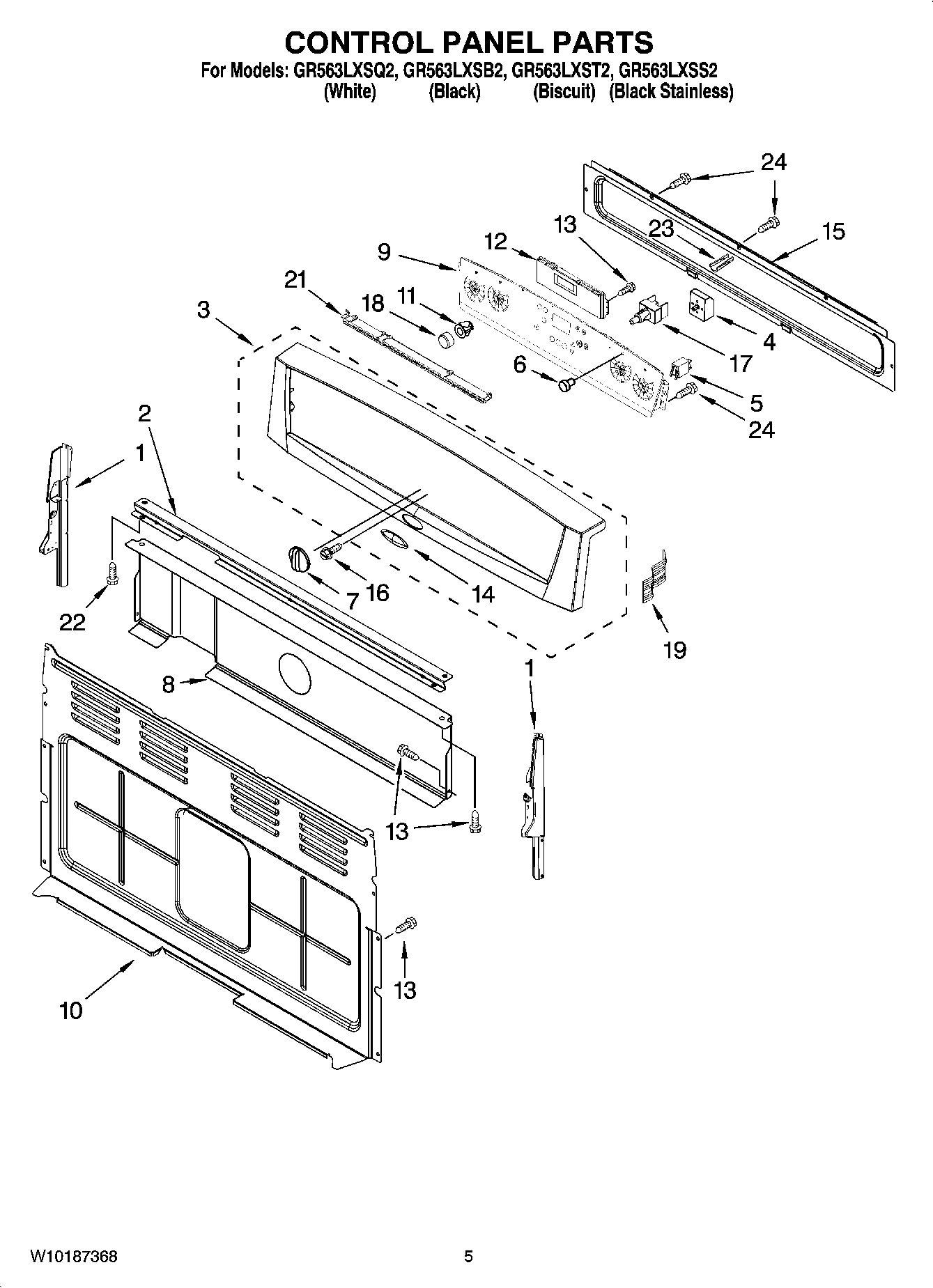 04 - CONTROL PANEL PARTS