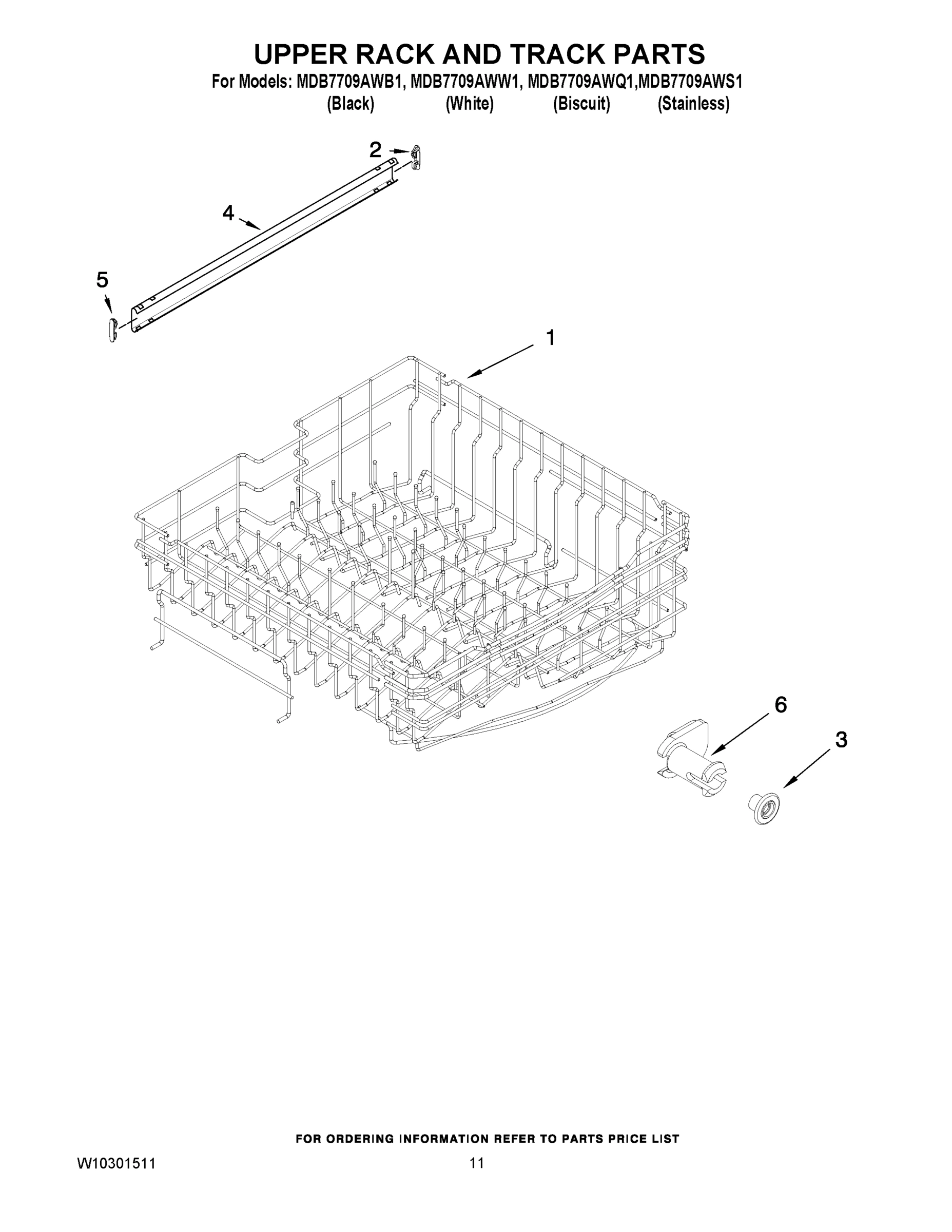 09 - UPPER RACK AND TRACK PARTS