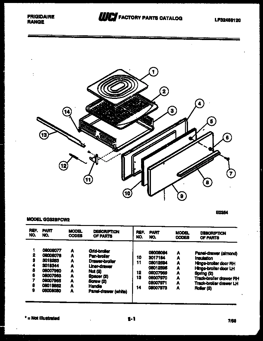 05 - BROILER DRAWER PARTS