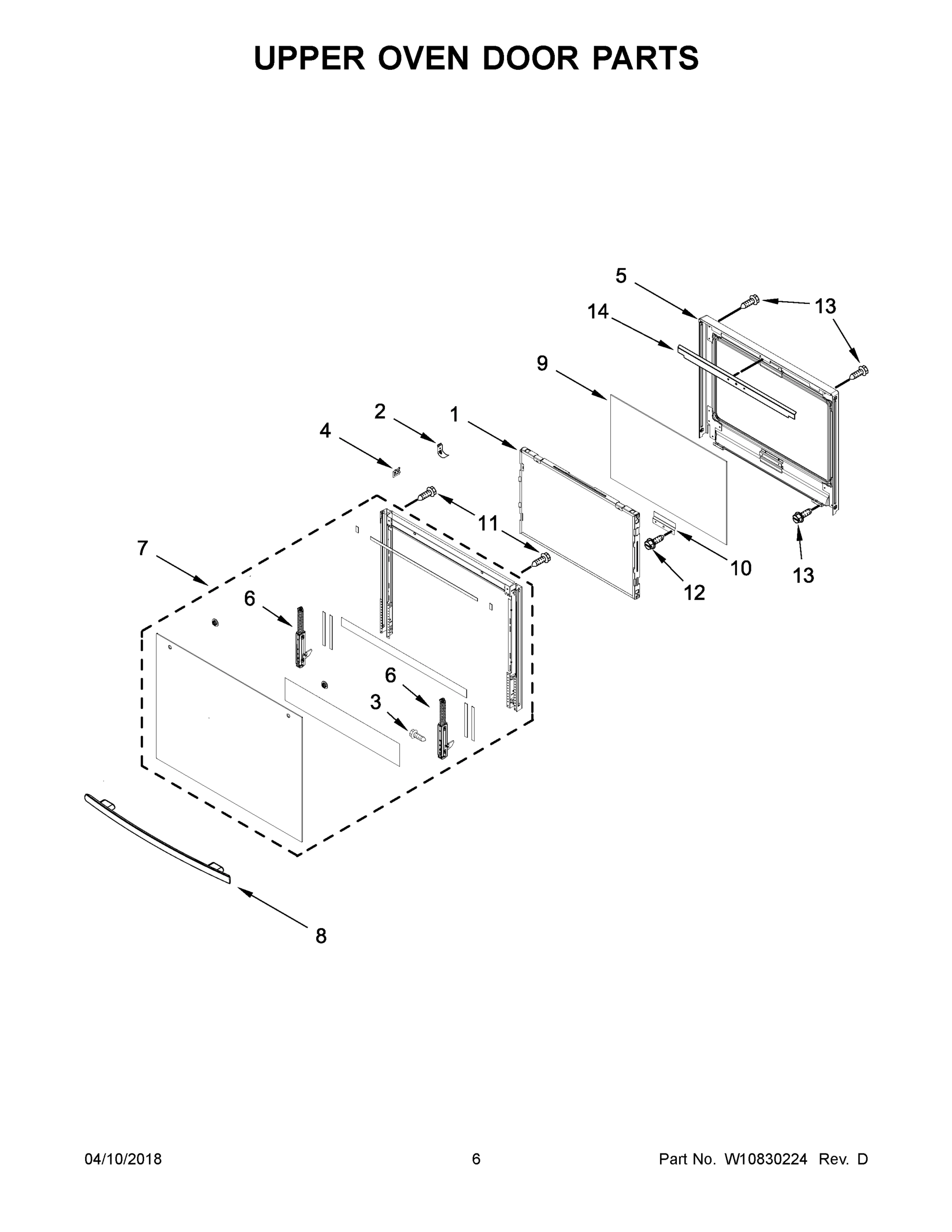 04 - UPPER OVEN DOOR PARTS