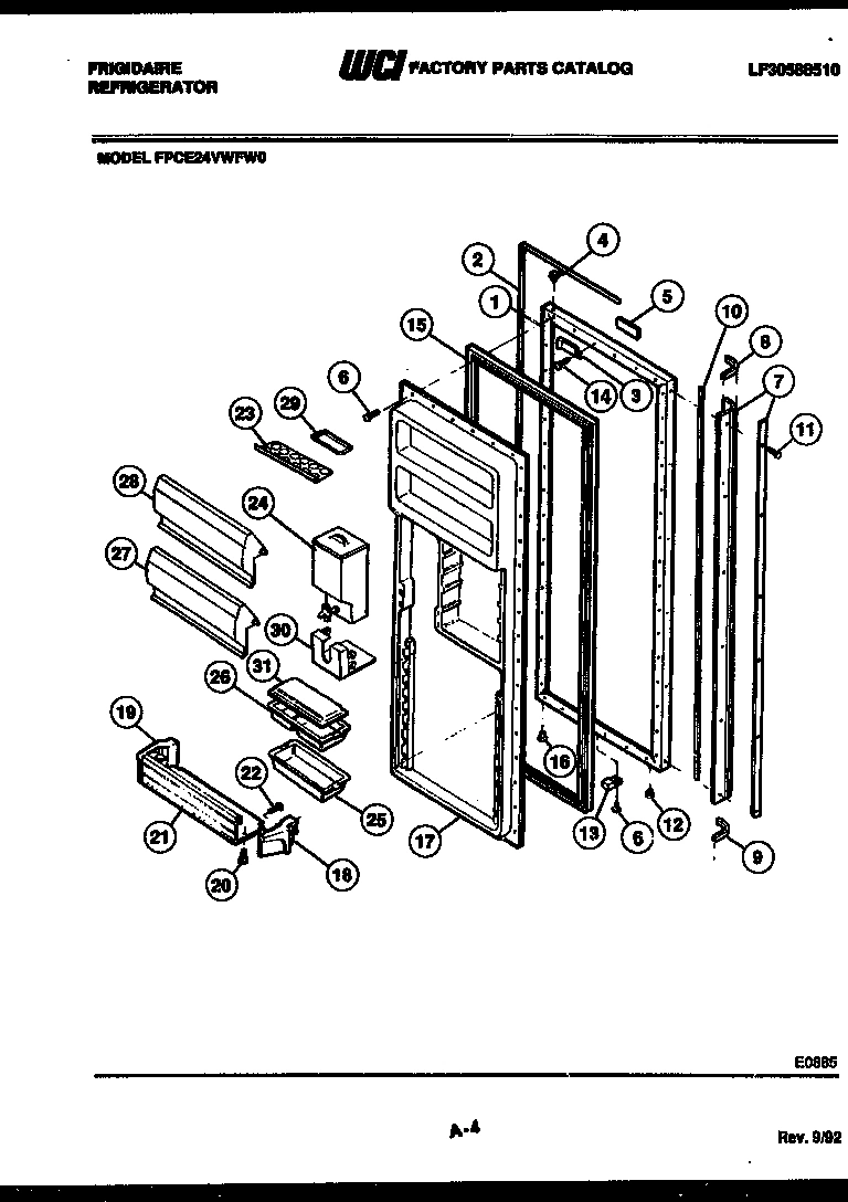 03 - REFRIGERATOR DOOR PARTS