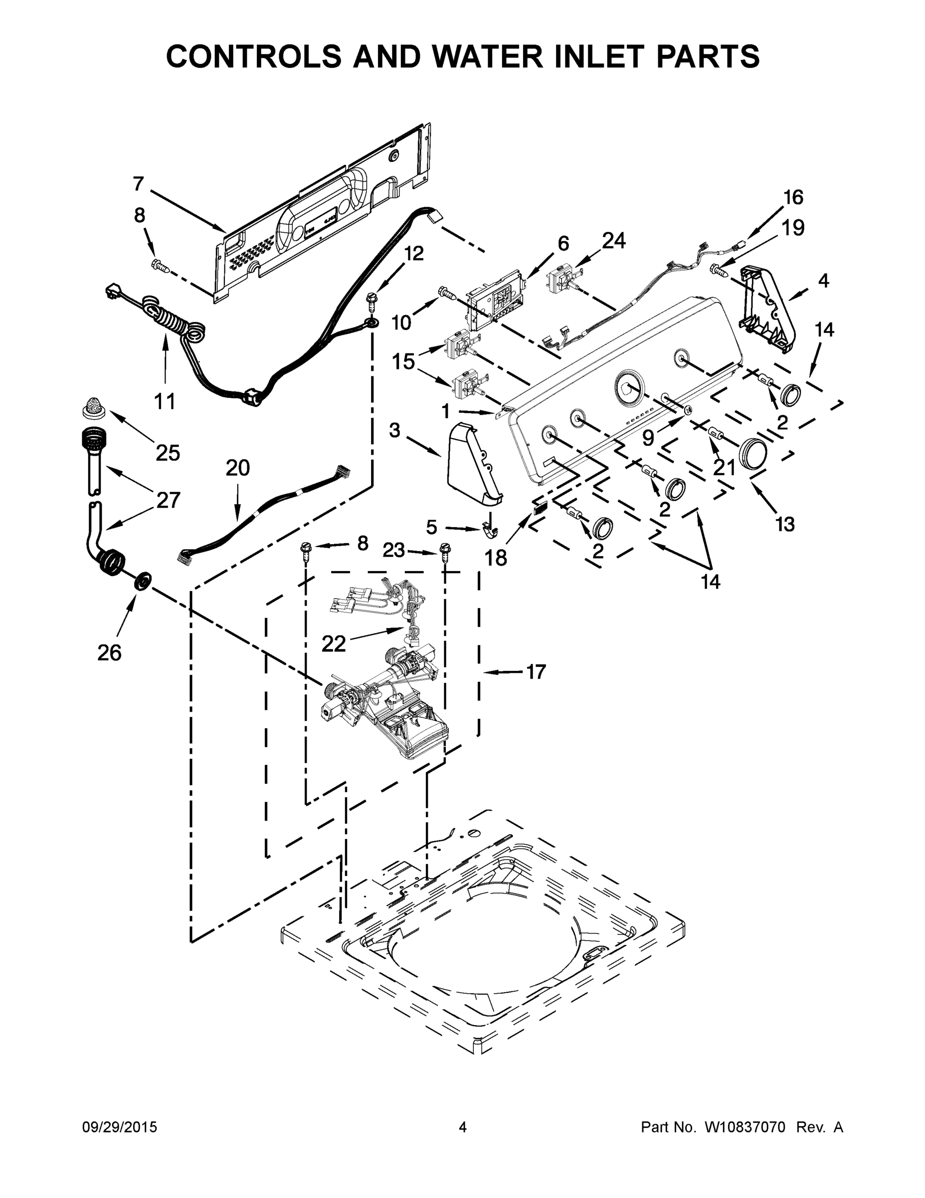 03 - CONTROLS AND WATER INLET PARTS