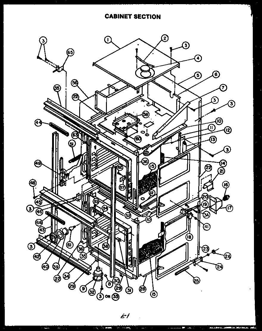 01 - CABINET SECTION