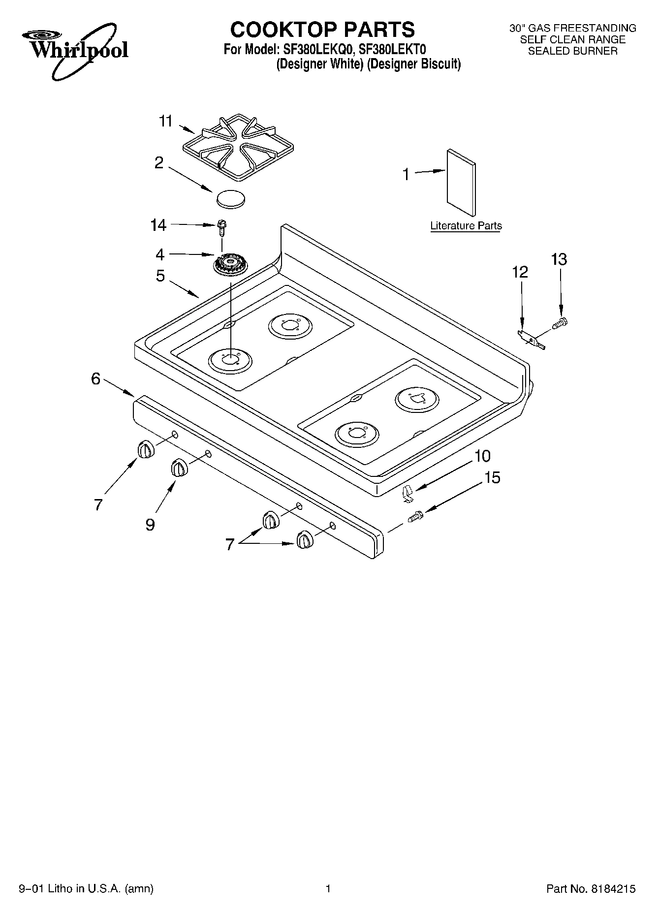 01 - COOKTOP, LITERATURE