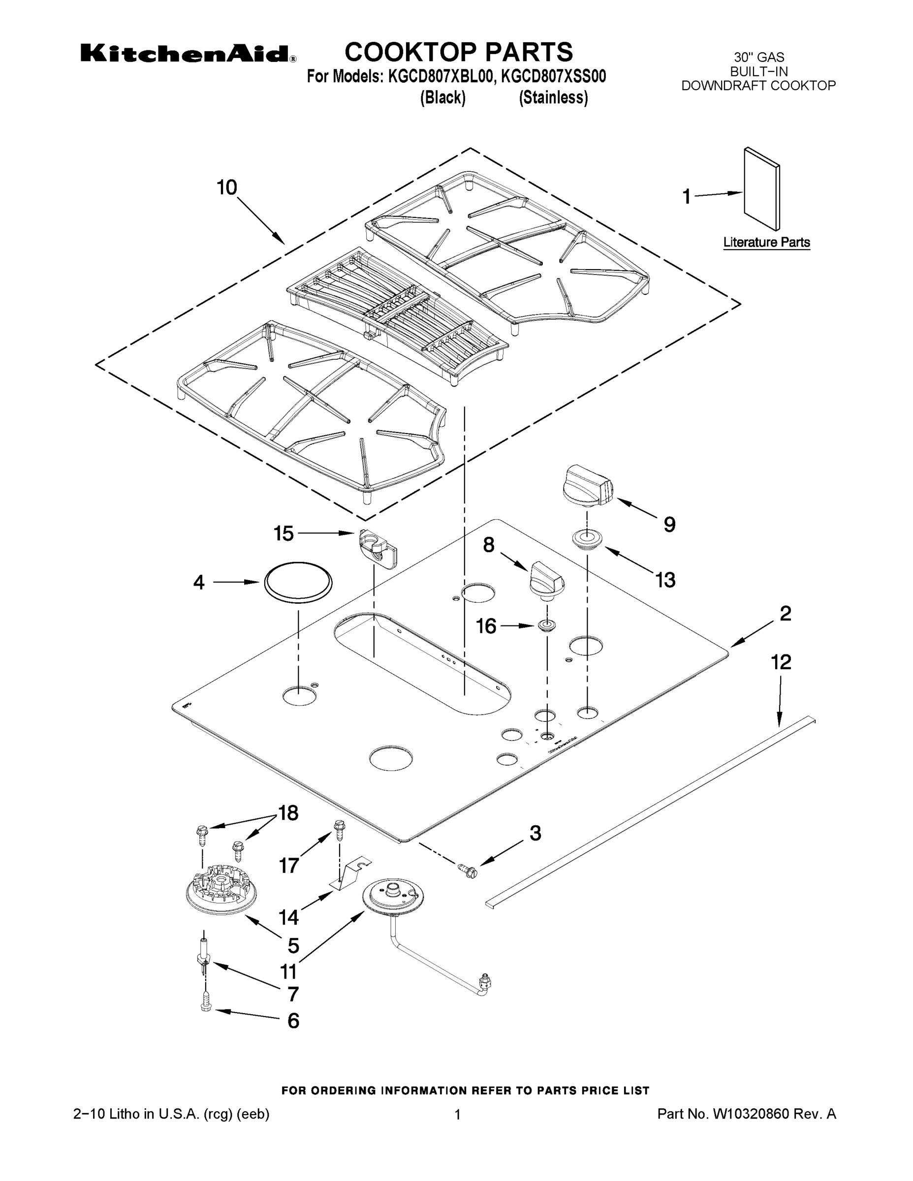 01 - COOKTOP PARTS