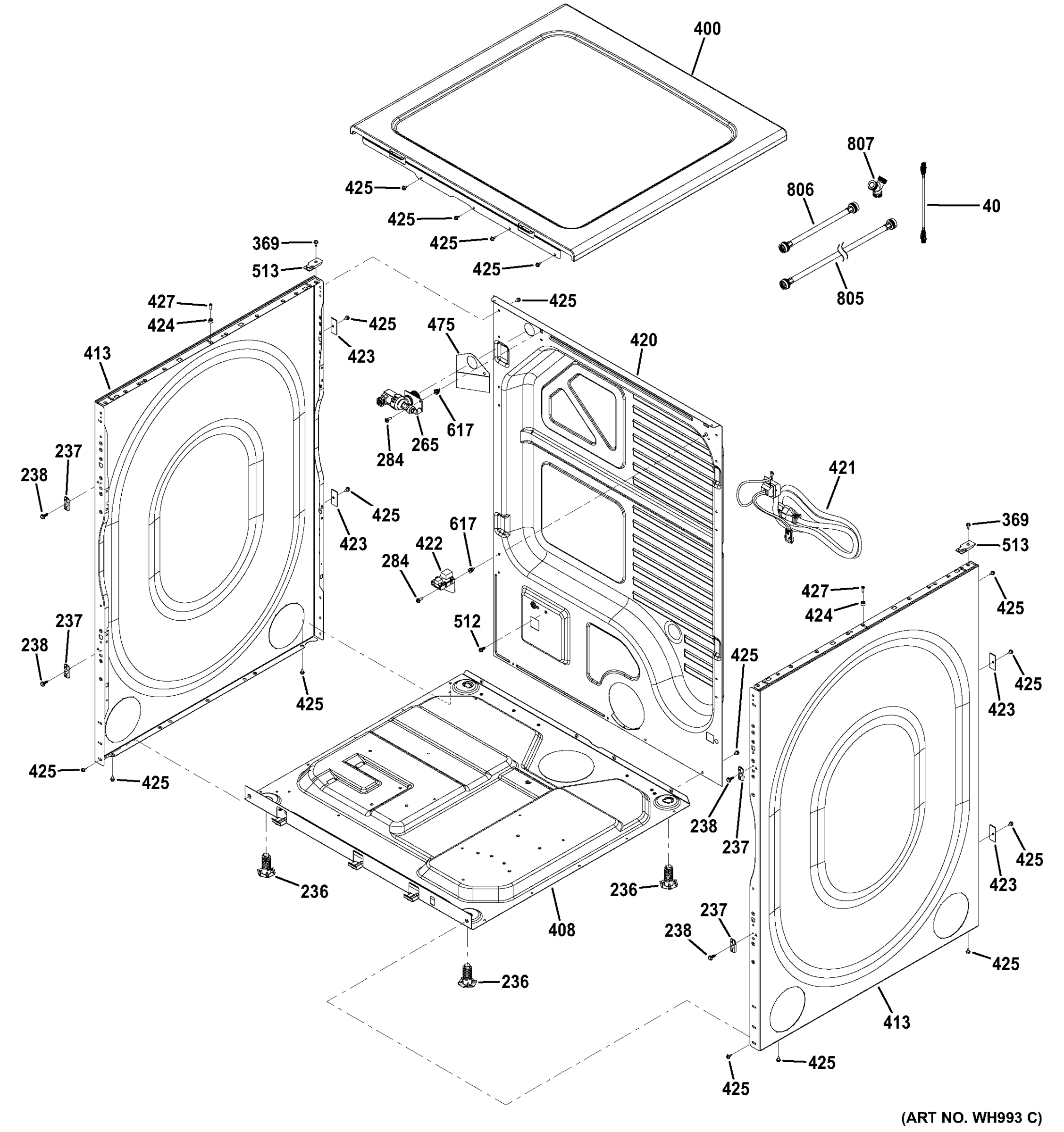 CABINET & TOP PANEL