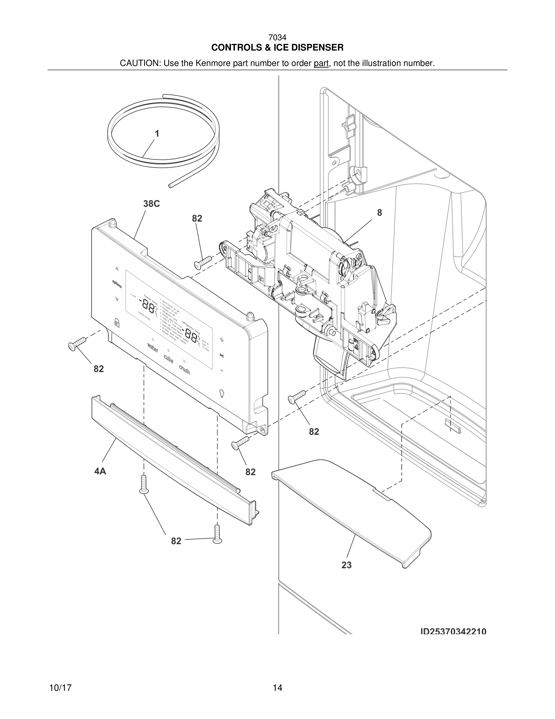 15 - CONTROLS & ICE DISPENSER