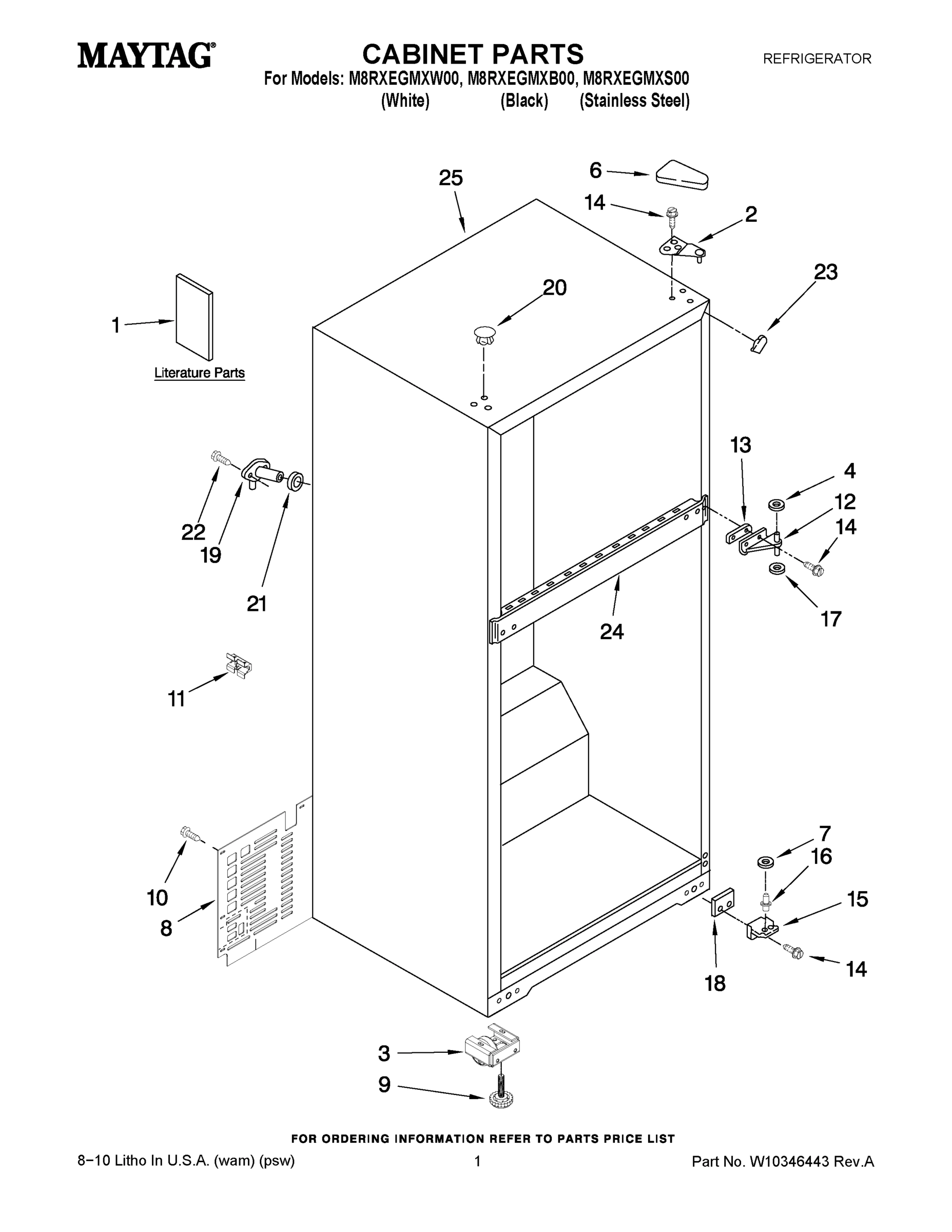 01 - CABINET PARTS