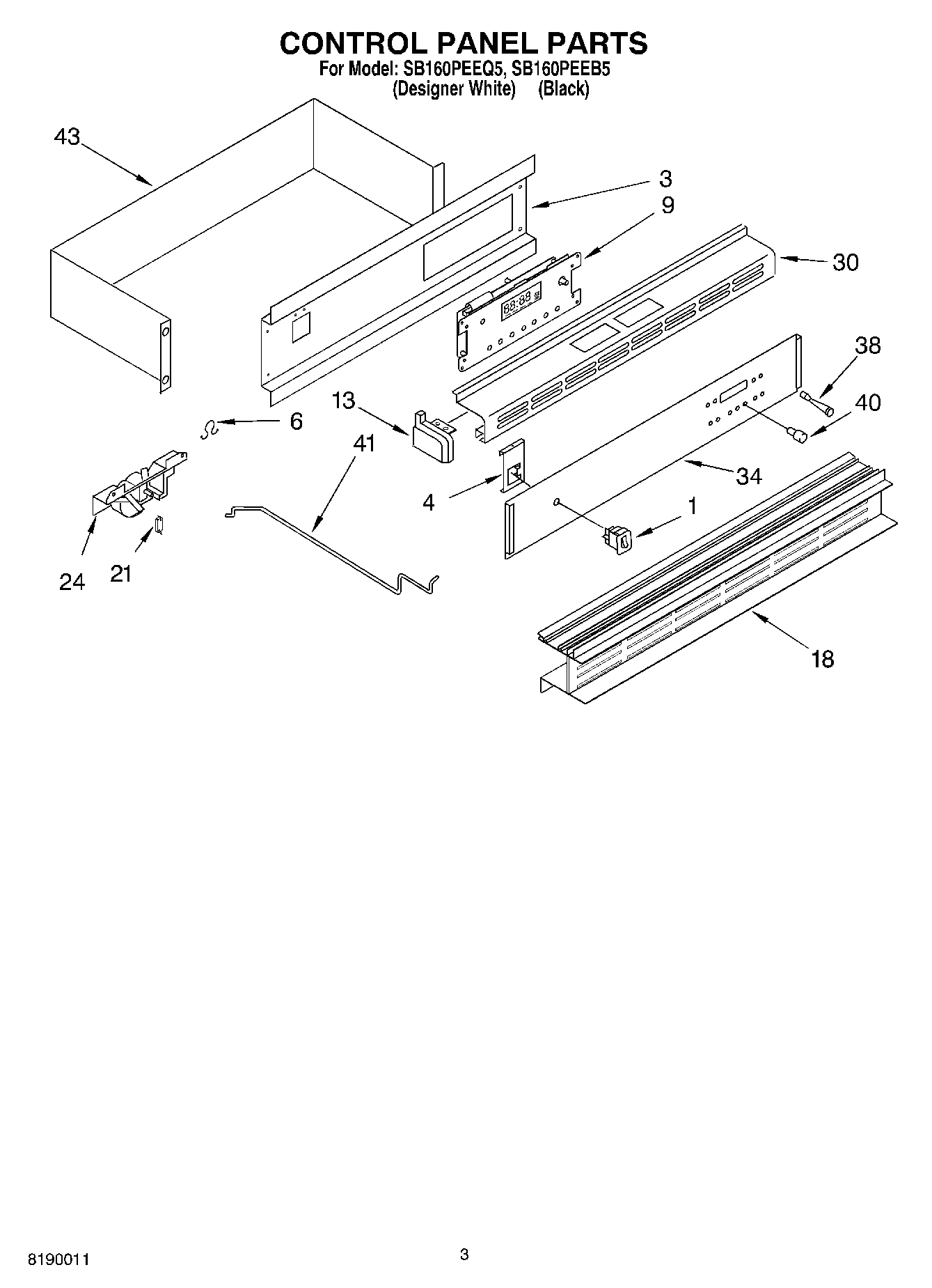 02 - CONTROL PANEL PARTS