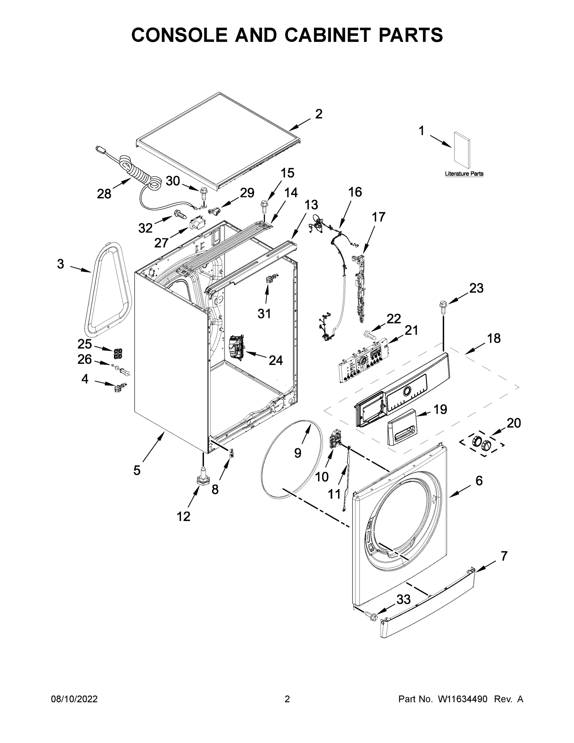 02 - CONSOLE AND CABINET PARTS