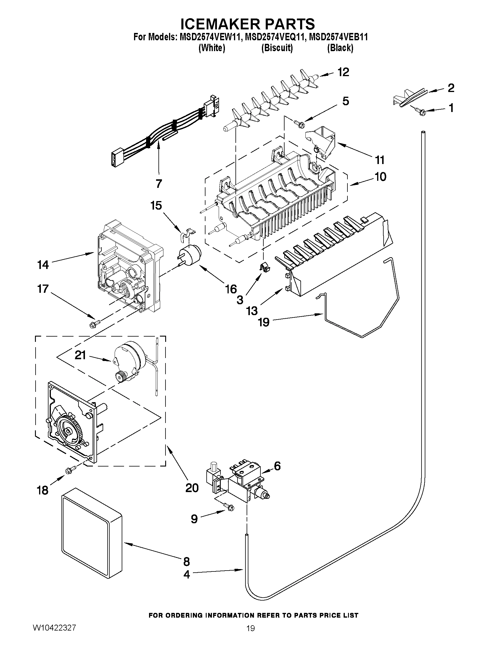 12 - ICEMAKER PARTS
