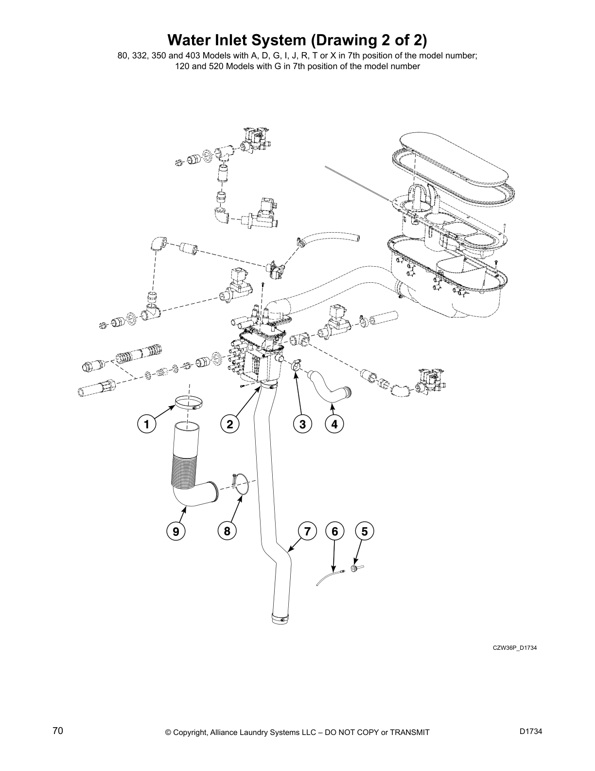 Water Inlet System (Drawing 2 of 2)