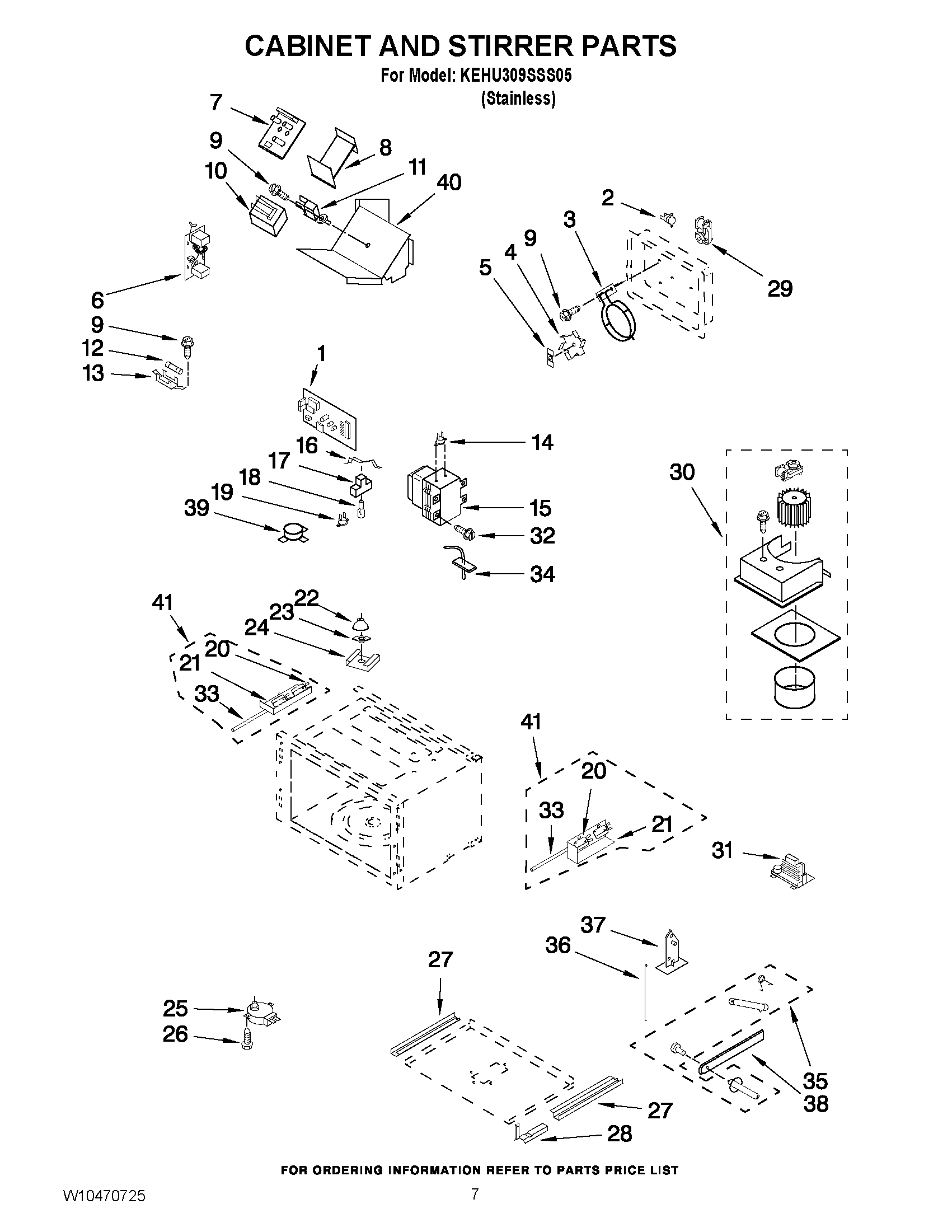 06 - CABINET AND STIRRER PARTS