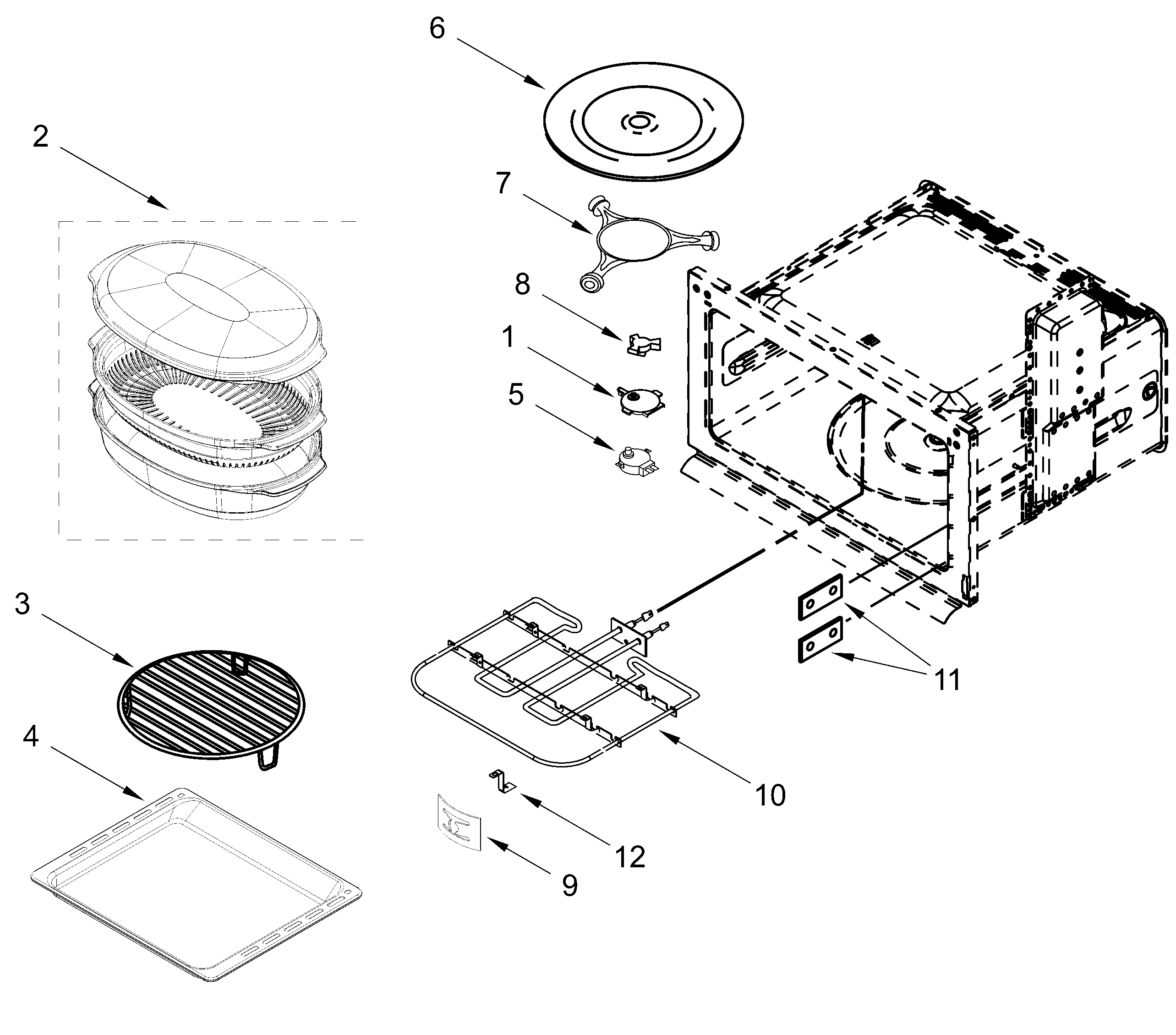 INTERNAL MICROWAVE PARTS