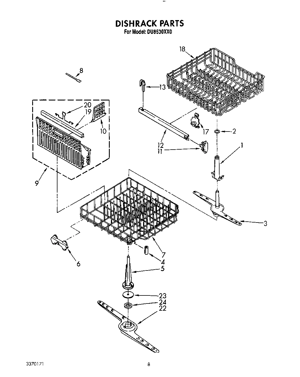 06 - DISHRACK, LIT/OPTIONAL