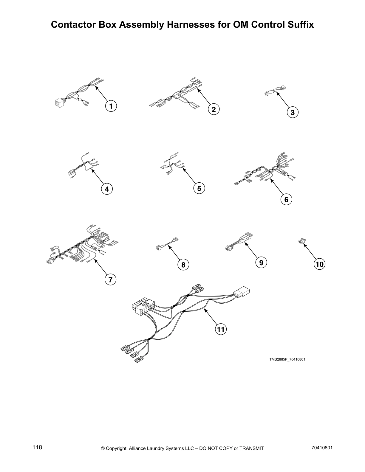 Contactor Box Assembly Harnesses for OM Control Suffix