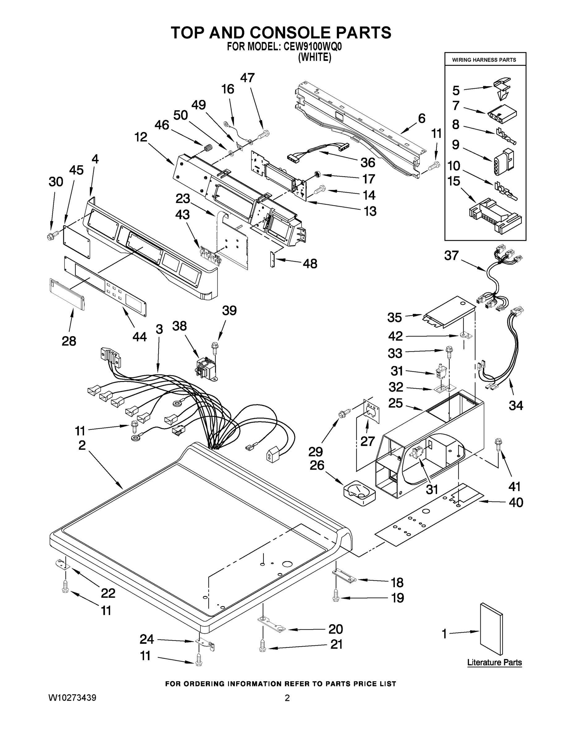01 - TOP AND CONSOLE PARTS