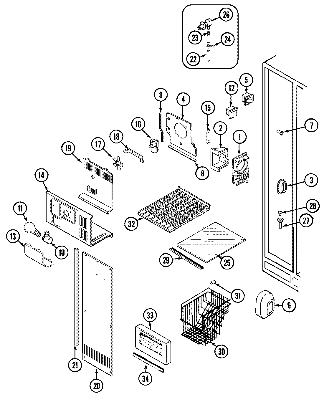 01 - FREEZER COMPARTMENT