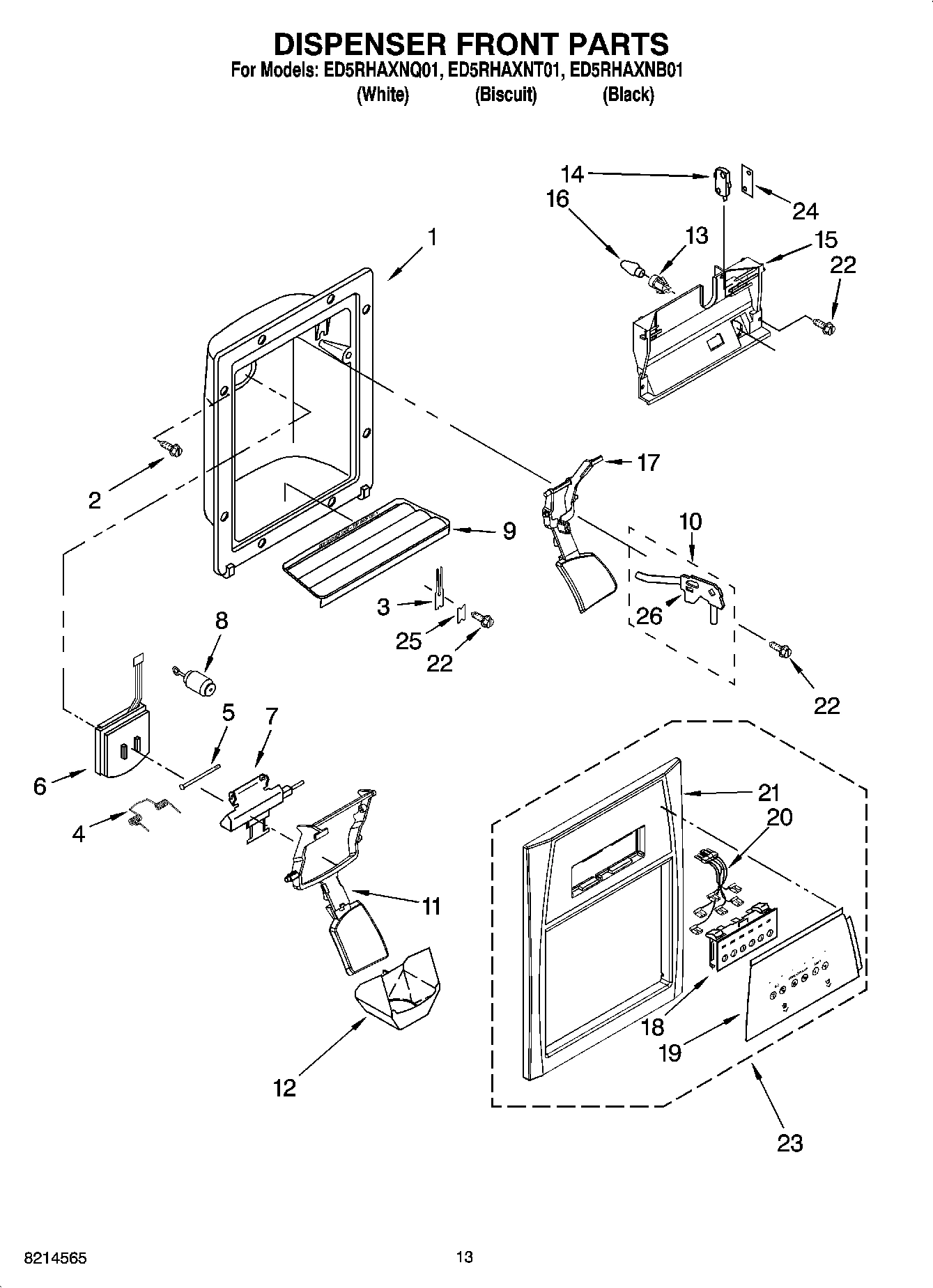 08 - DISPENSER FRONT PARTS
