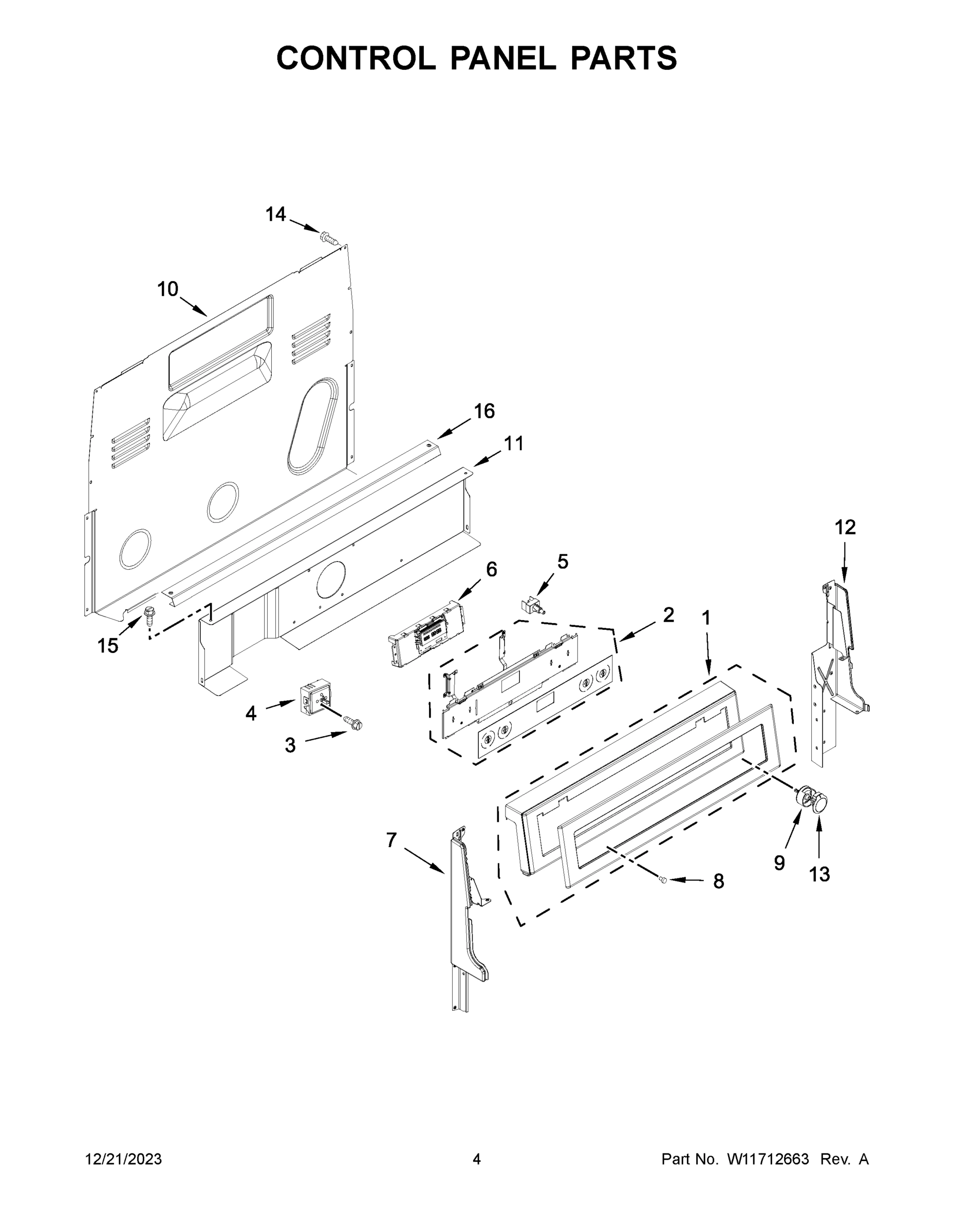 03 - CONTROL PANEL PARTS