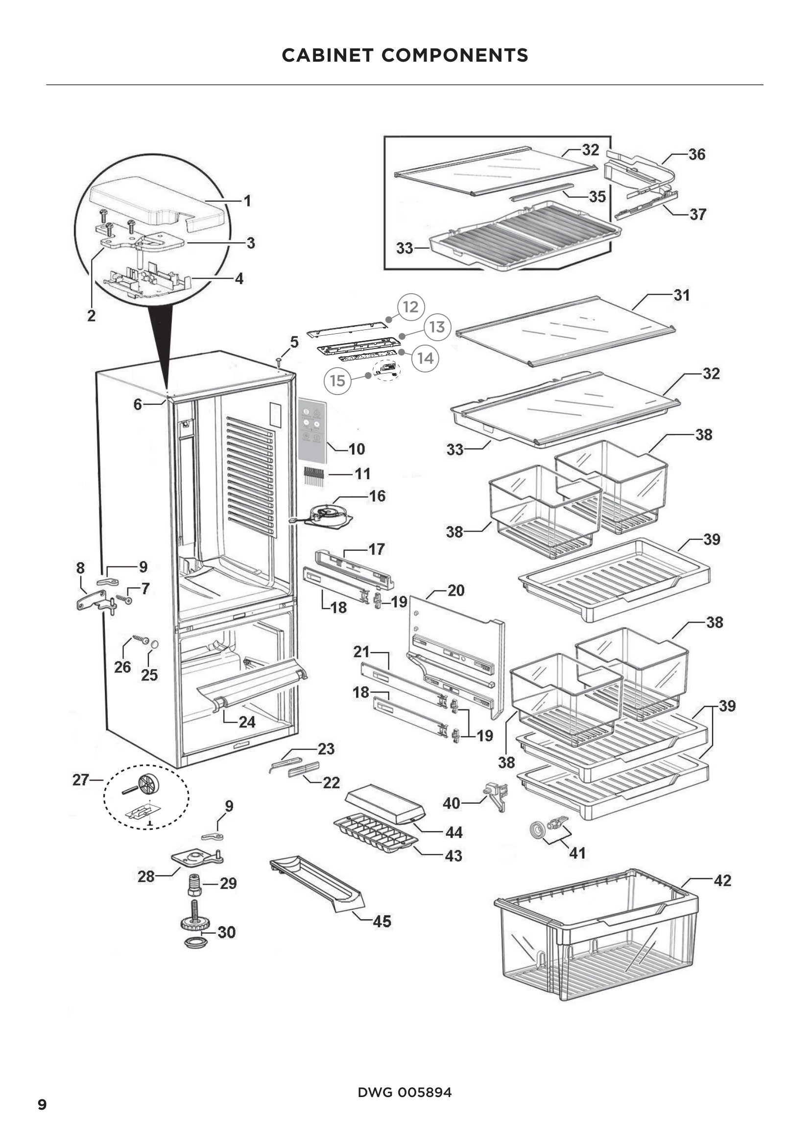CABINET COMPONENTS