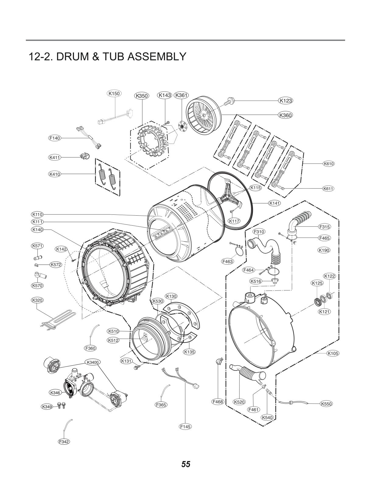 DRUM & TUB ASSEMBLY